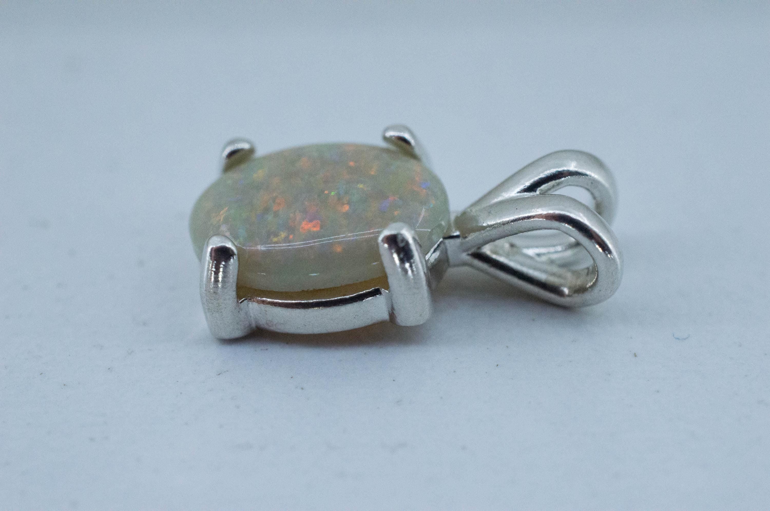 Gray Opal Pendant, Natural Untreated Australian Opal; 1.600cts - Mark Oliver Gems