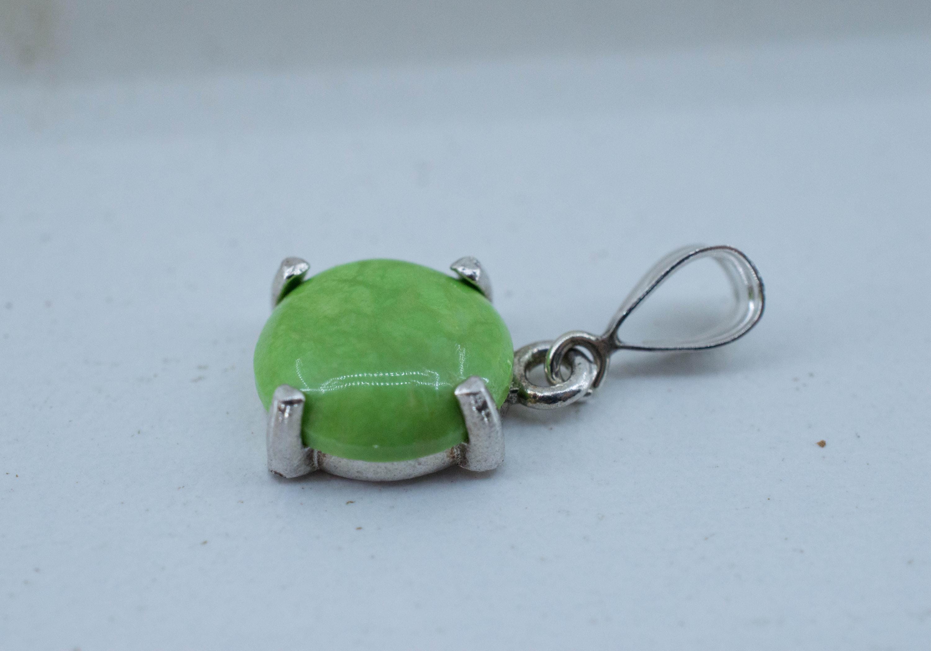 Gaspetite Pendant; Natural Untreated Australian Gaspeite; 3.000cts - Mark Oliver Gems