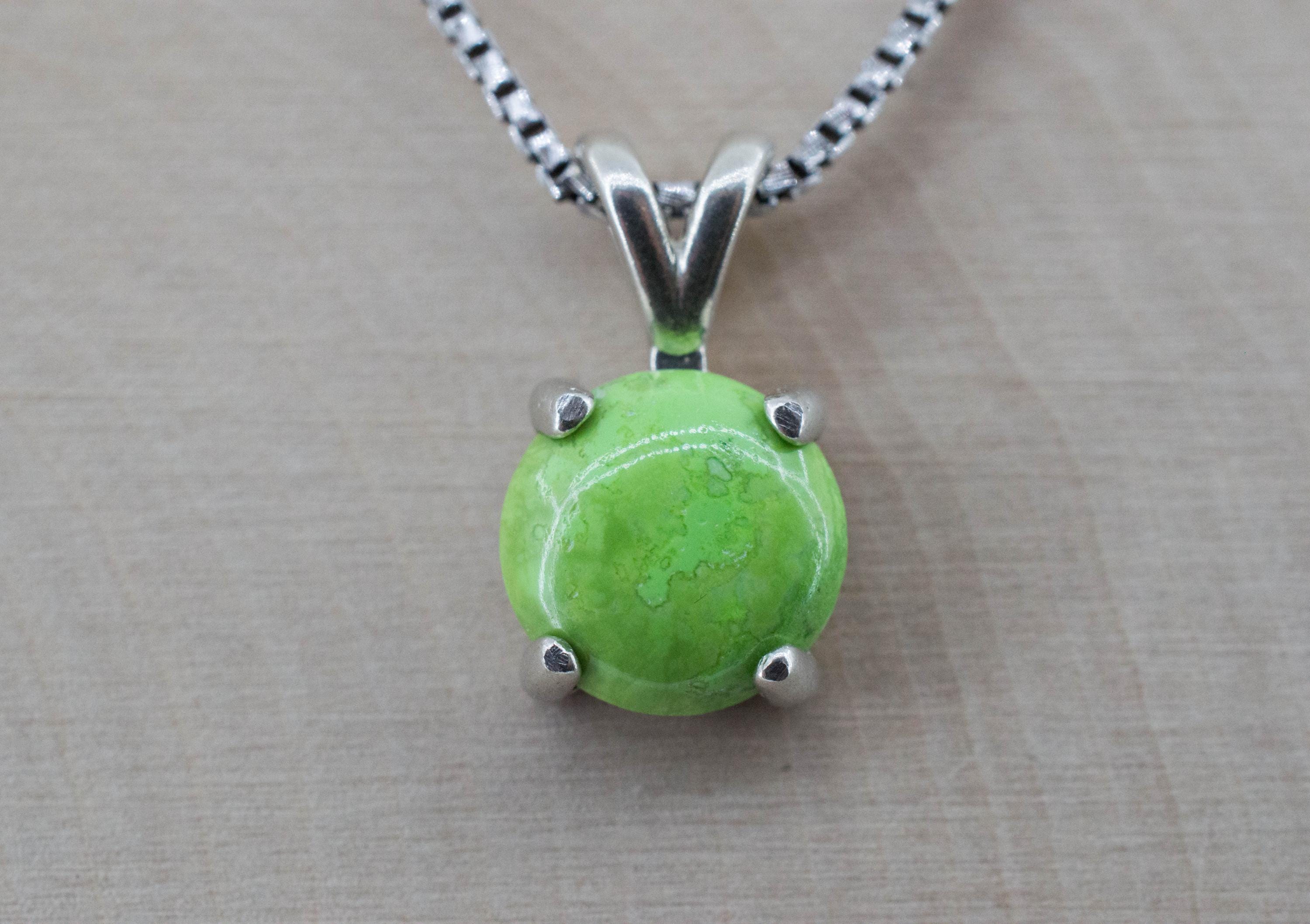 Gaspetite Pendant; Natural Untreated Australian Gaspeite; 3.025cts - Mark Oliver Gems