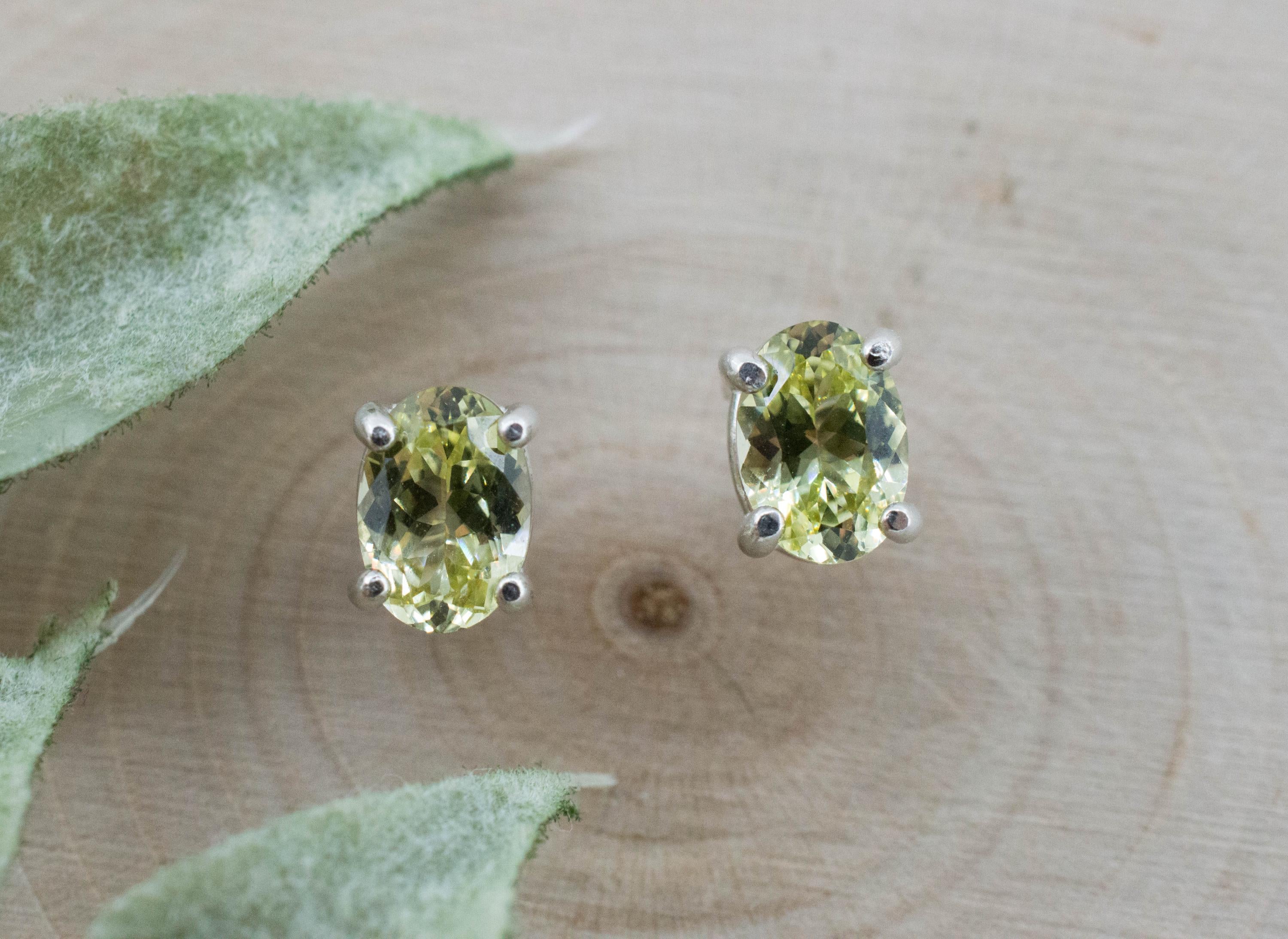 Grossular Garnet Earrings; Natural Untreated Tanzania Garnet; 1.560cts - Mark Oliver Gems