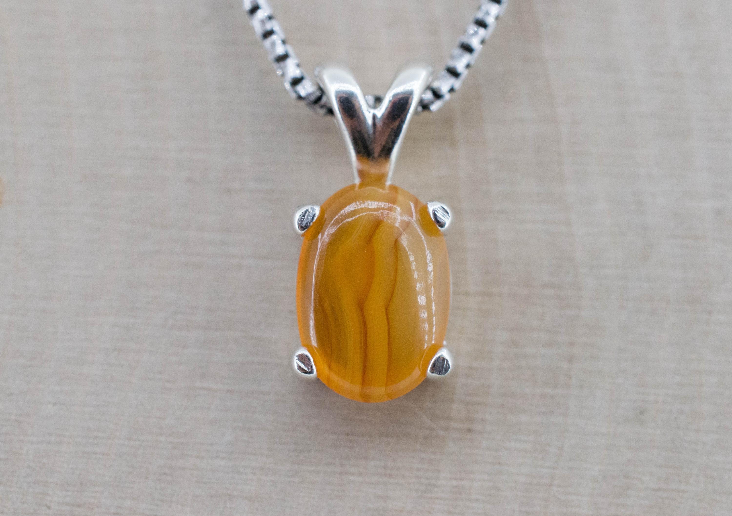 Carnelian Pendant, Natural Untreated New Jersey Carnelian; 2.220cts - Mark Oliver Gems