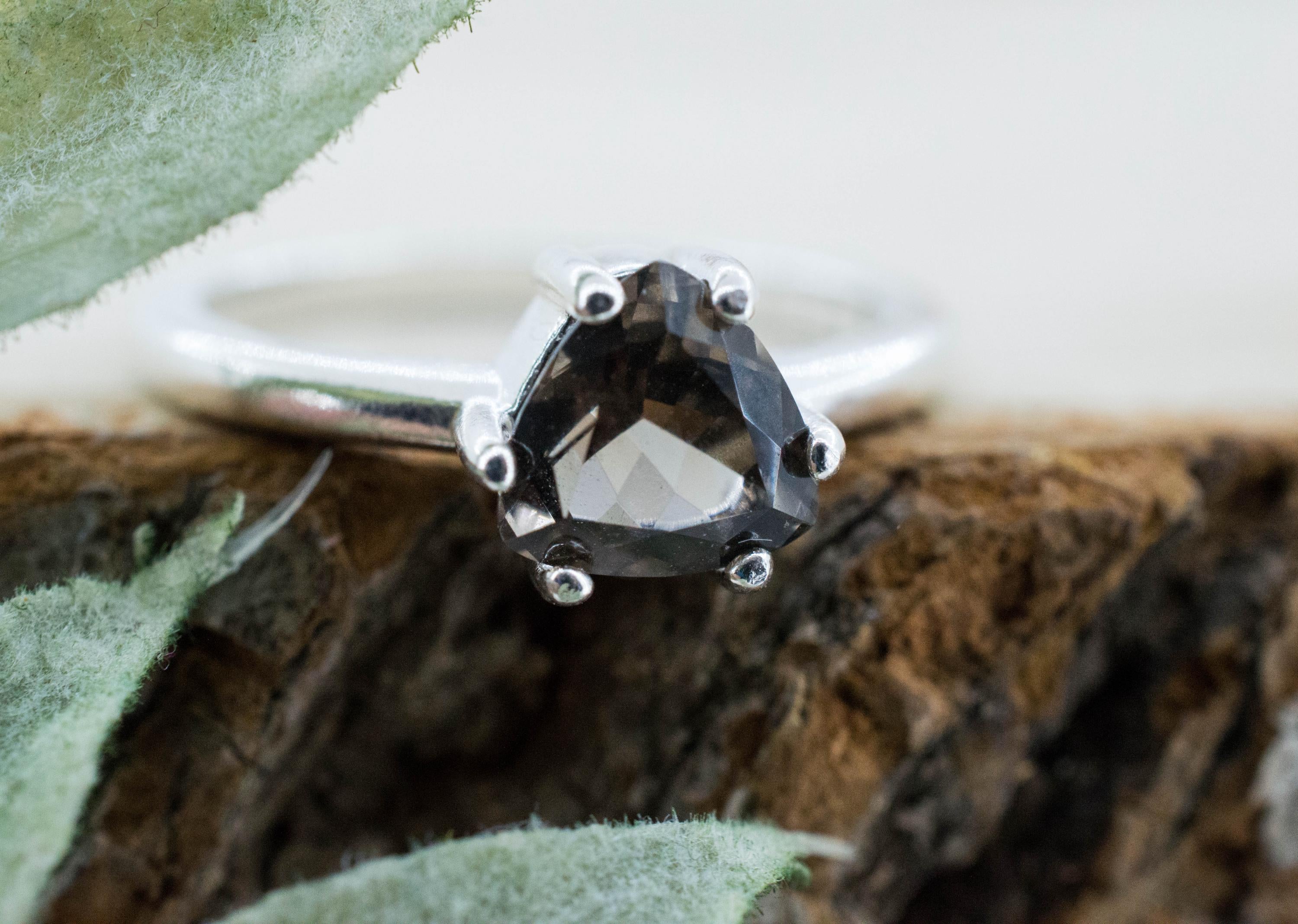 Colombianite Ring; Natural Untreated Colombia Pseudotektite; 0.980cts - Mark Oliver Gems