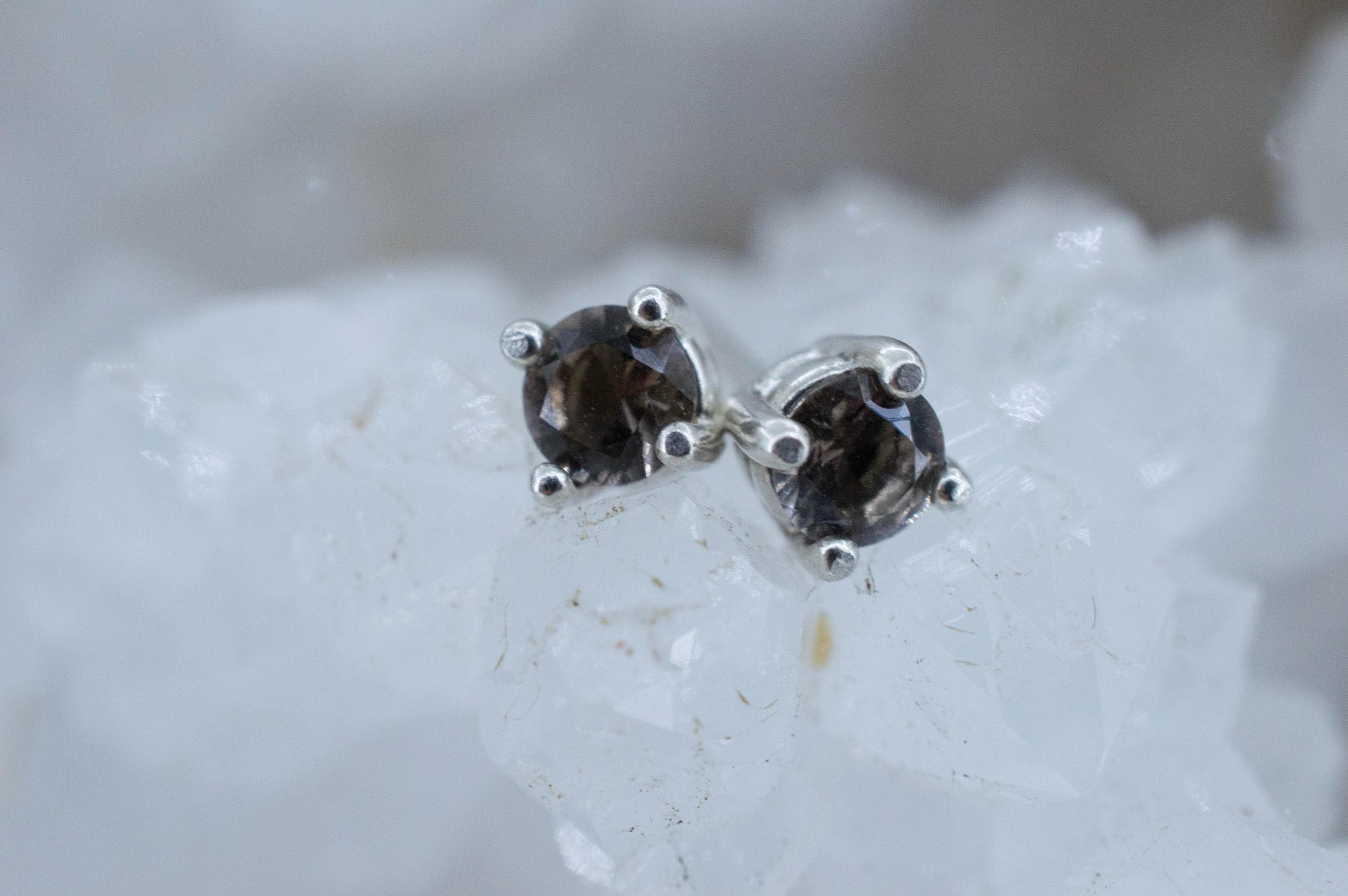 Colombianite Earrings; Natural Untreated Colombia Pseudotektite; 0.340cts - Mark Oliver Gems