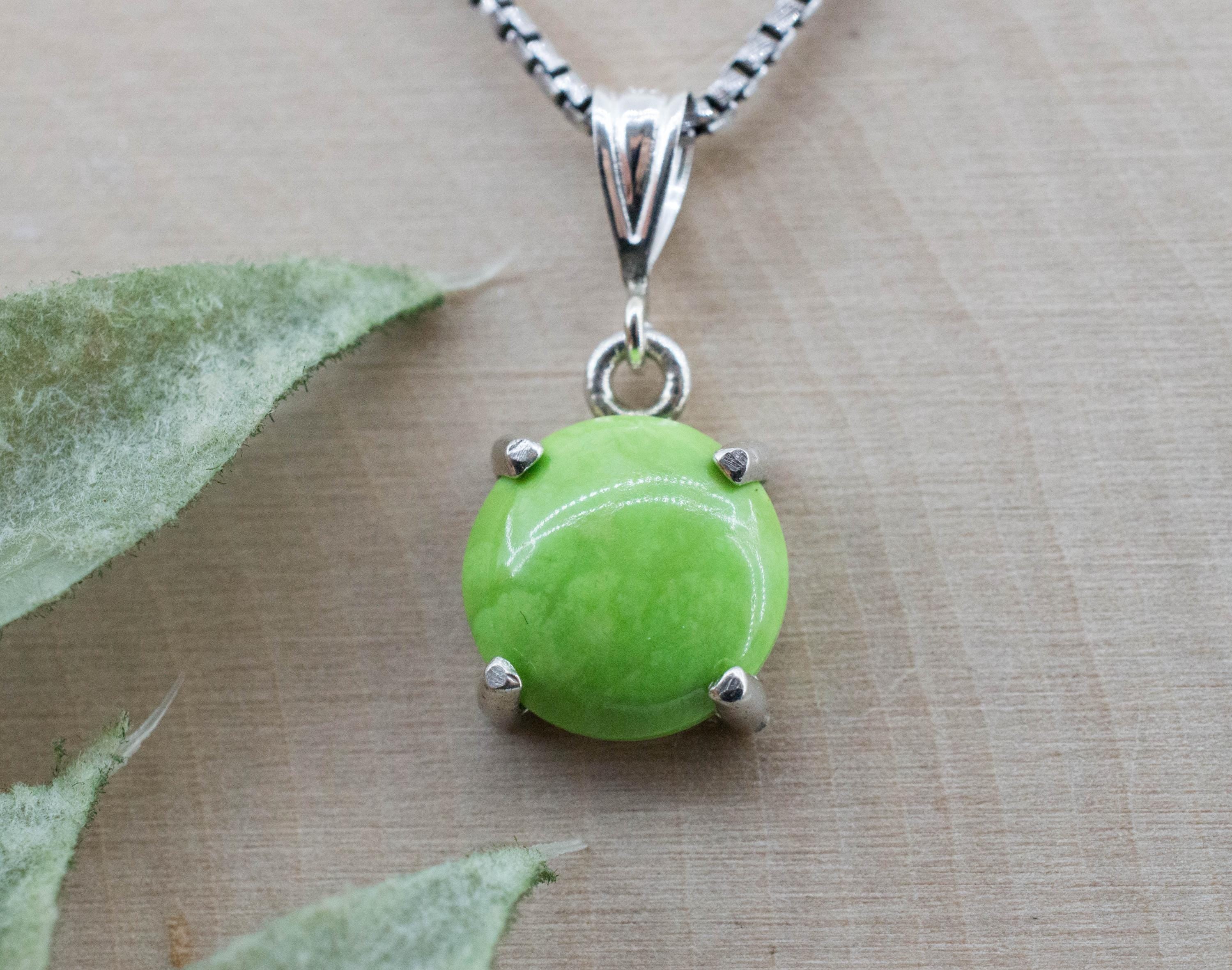 Gaspetite Pendant; Natural Untreated Australian Gaspeite; 3.000cts - Mark Oliver Gems