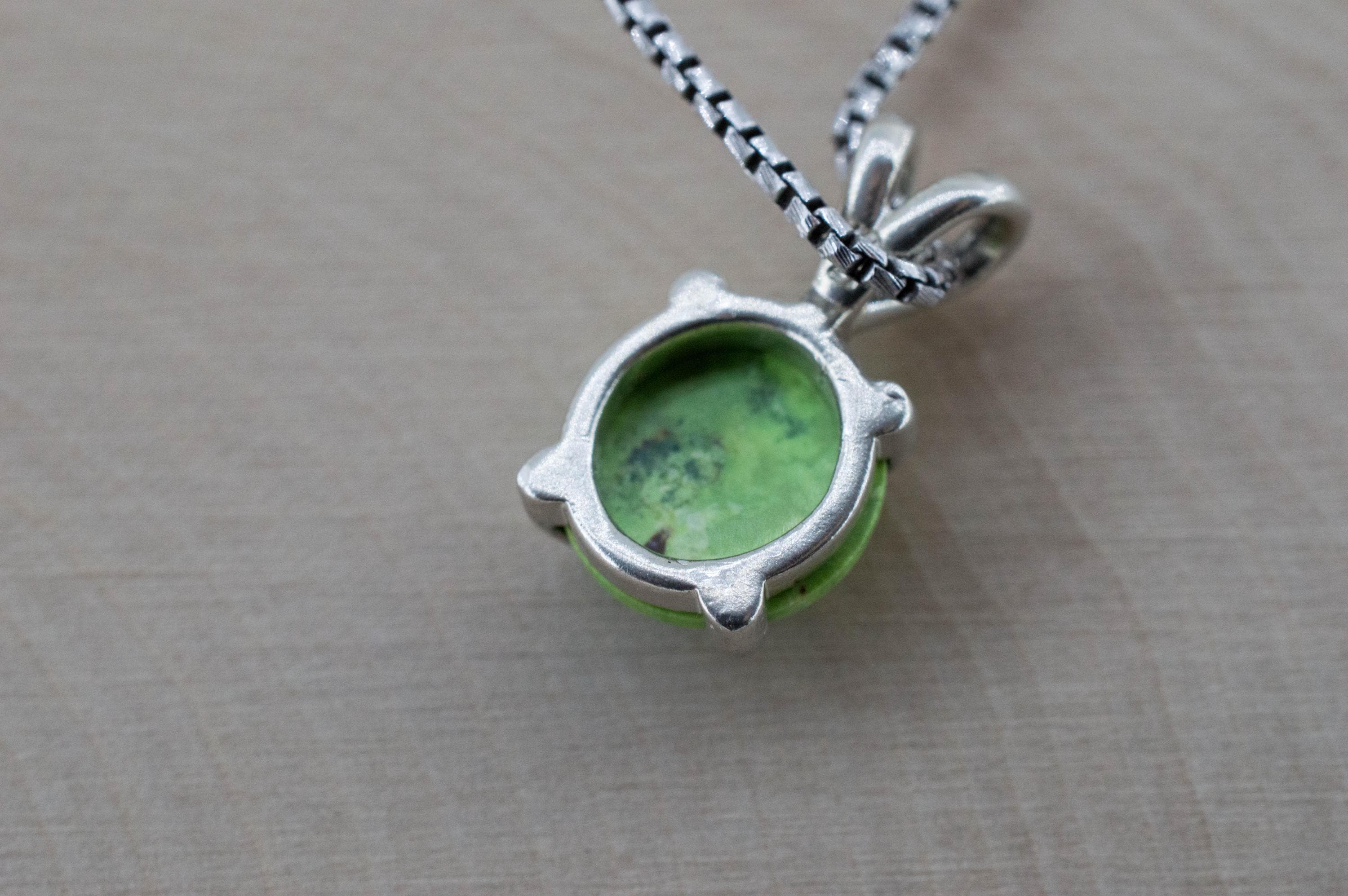 Gaspetite Pendant; Natural Untreated Australian Gaspeite; 3.025cts - Mark Oliver Gems