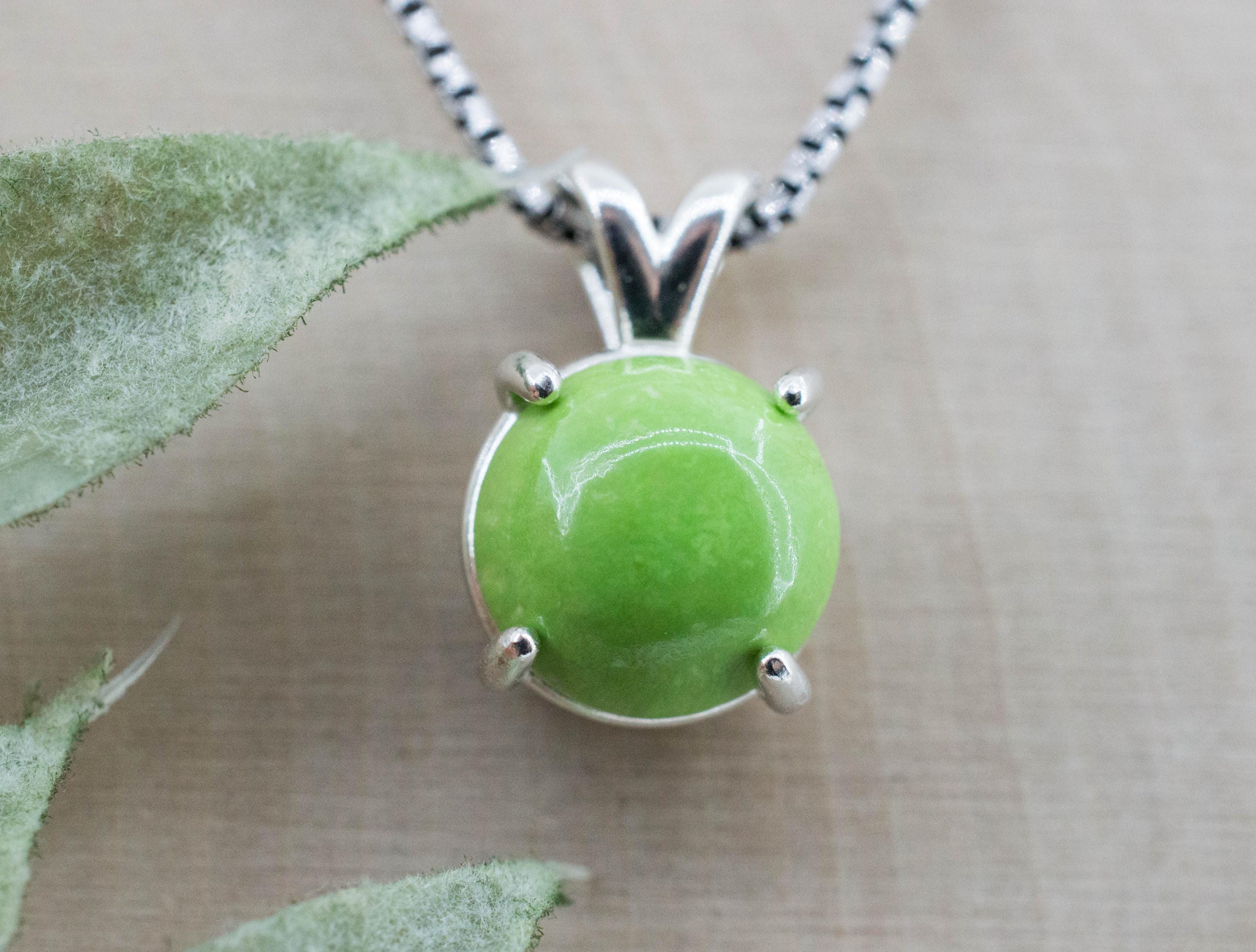 Gaspetite Pendant; Natural Untreated Australian Gaspeite; 4.500cts - Mark Oliver Gems