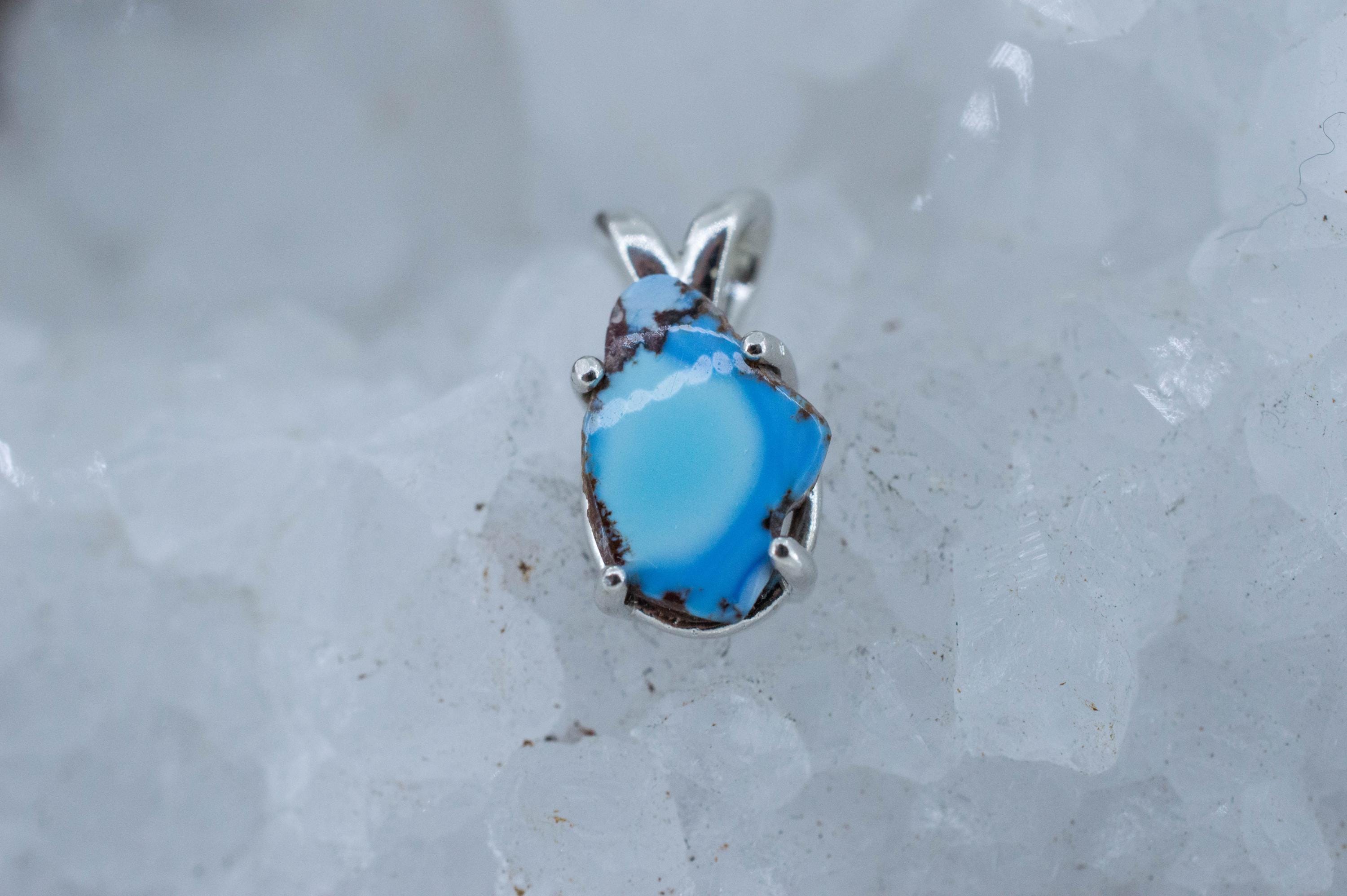 Golden Hills Turquoise Pendant, Natural Untreated Kazakhstan Turquoise; 1.620cts - Mark Oliver Gems