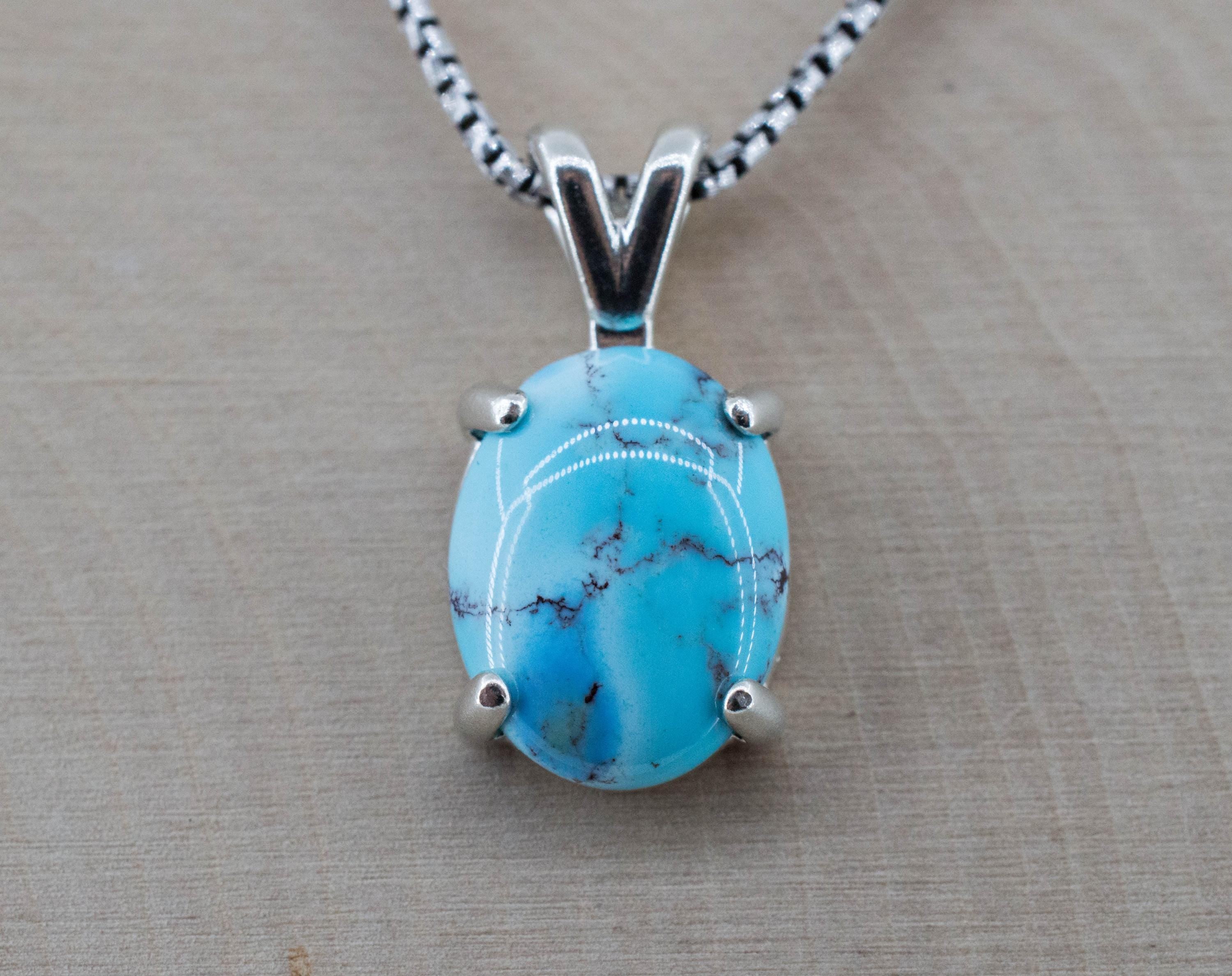 Golden Hills Turquoise Pendant, Natural Untreated Kazakhstan Turquoise; 3.925cts - Mark Oliver Gems