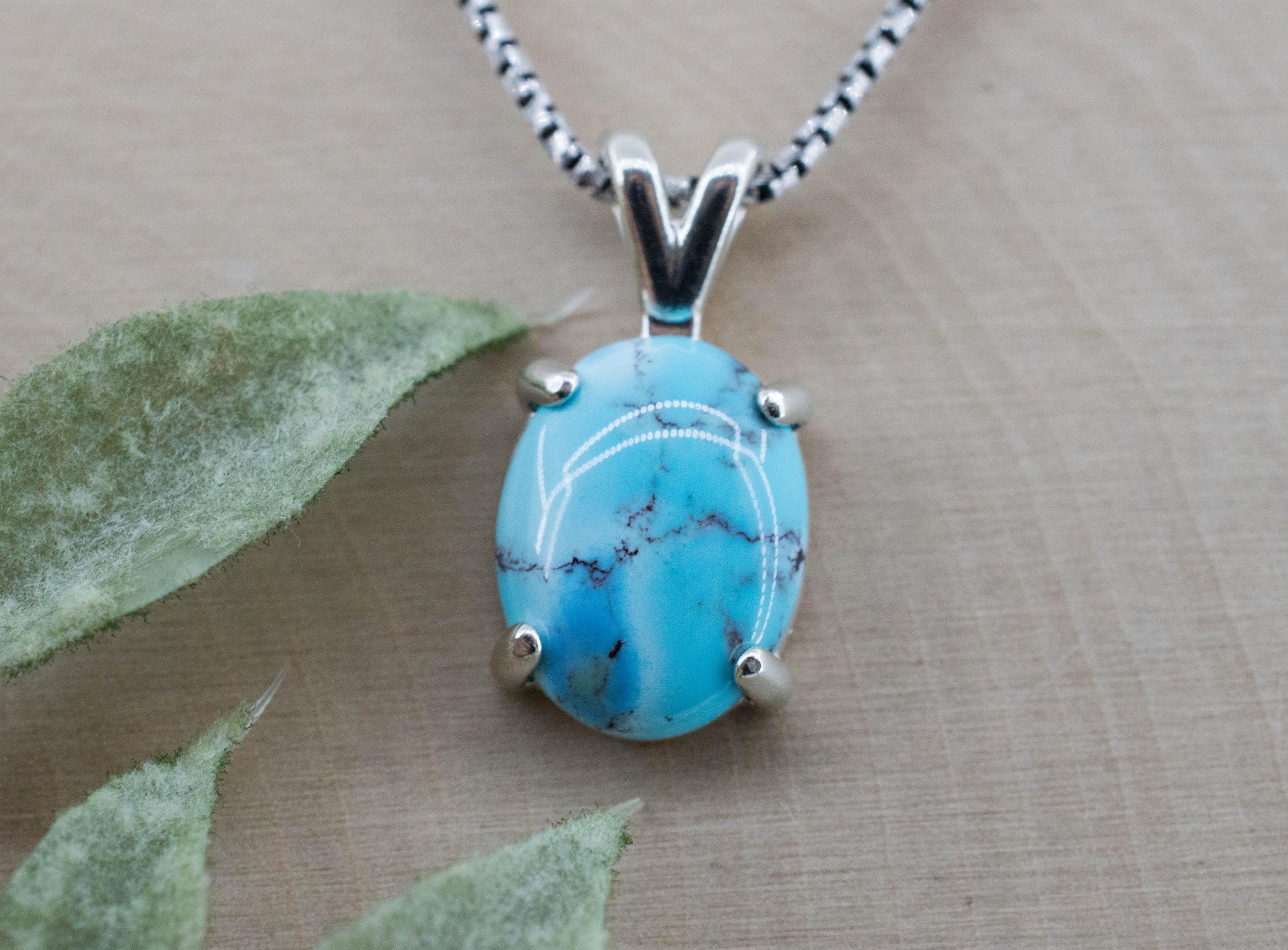 Golden Hills Turquoise Pendant, Natural Untreated Kazakhstan Turquoise; 3.925cts - Mark Oliver Gems