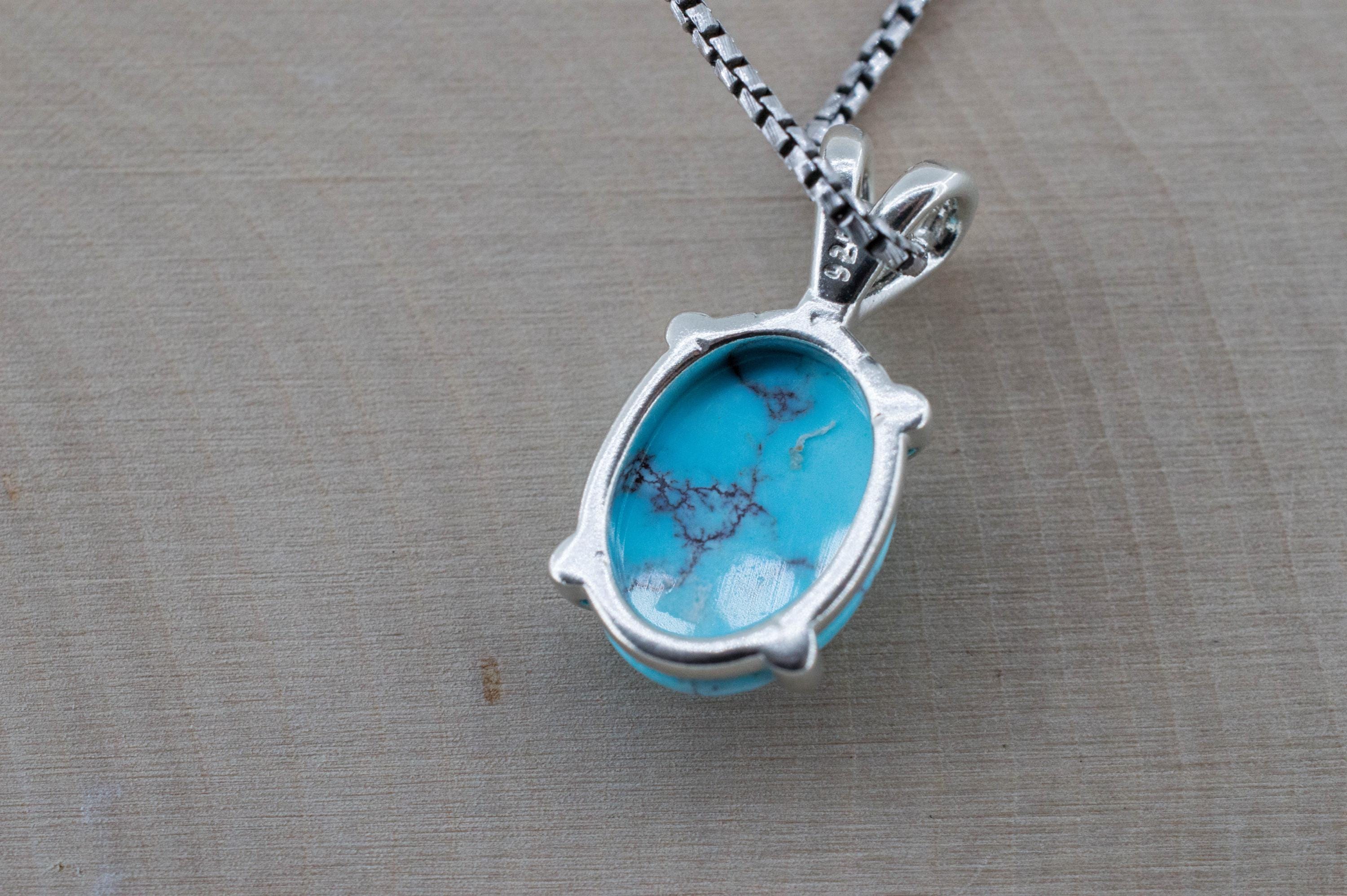 Golden Hills Turquoise Pendant, Natural Untreated Kazakhstan Turquoise; 3.925cts - Mark Oliver Gems