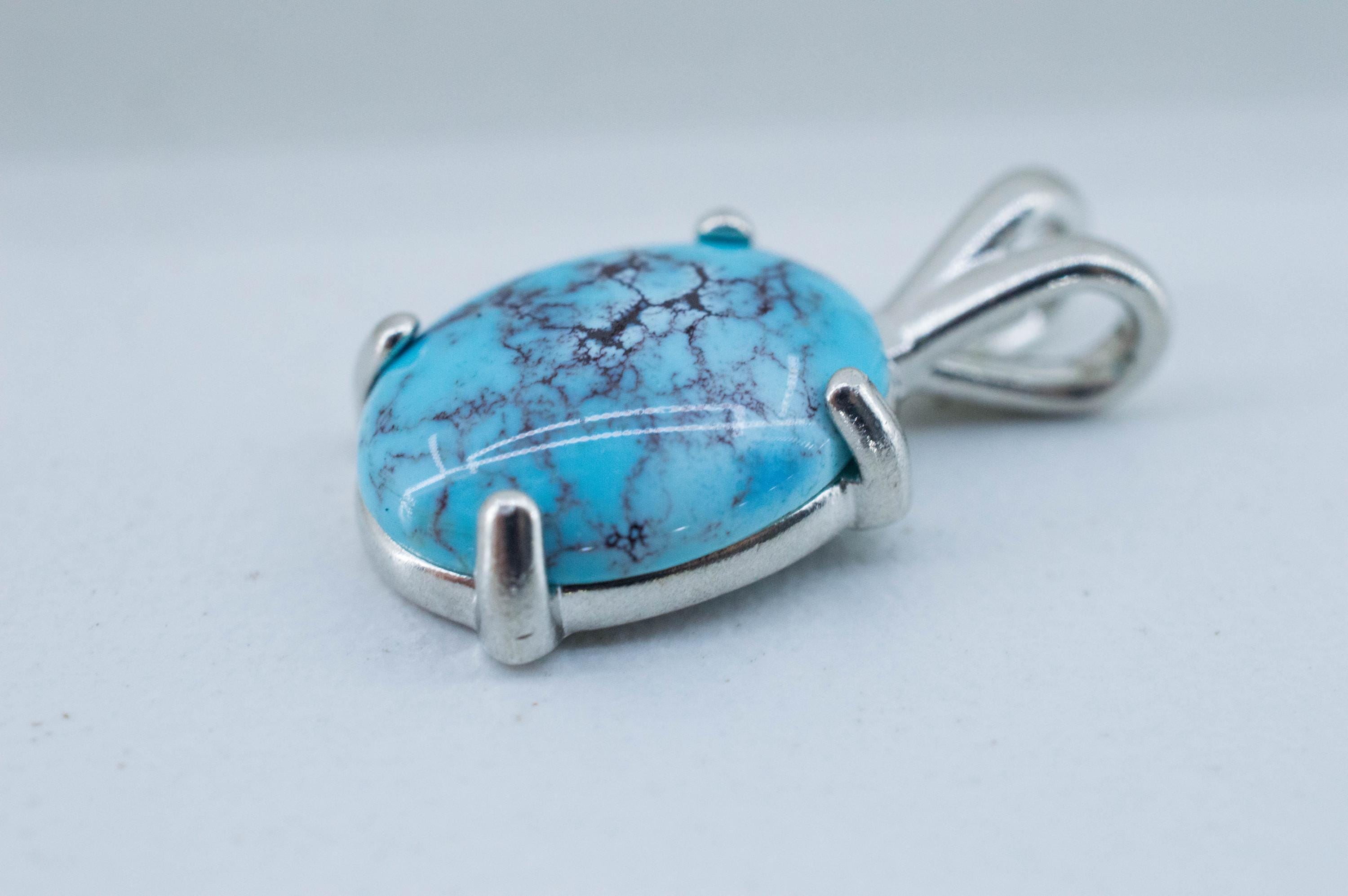 Golden Hills Turquoise Pendant, Natural Untreated Kazakhstan Turquoise; 3.995cts - Mark Oliver Gems