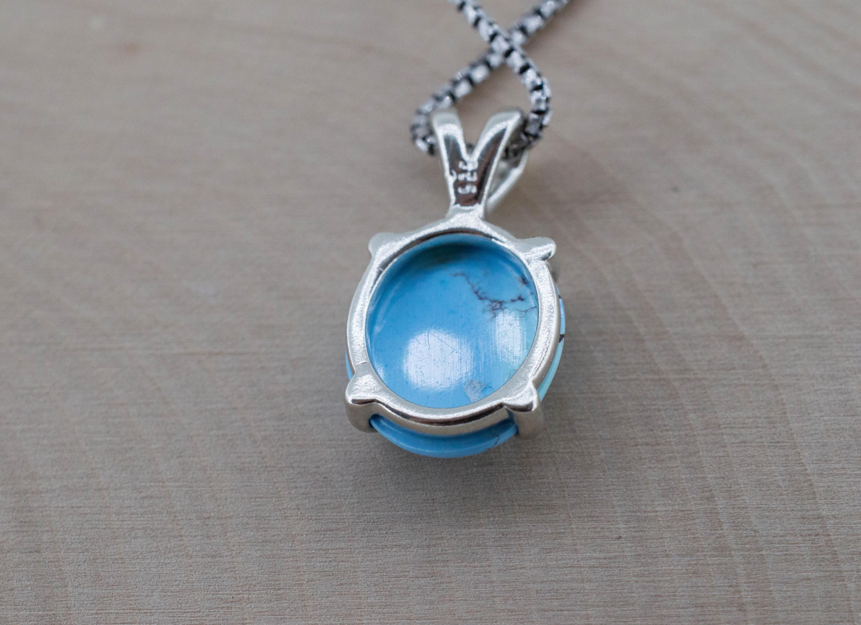 Golden Hills Turquoise Pendant, Natural Untreated Kazakhstan Turquoise; 4.195cts - Mark Oliver Gems