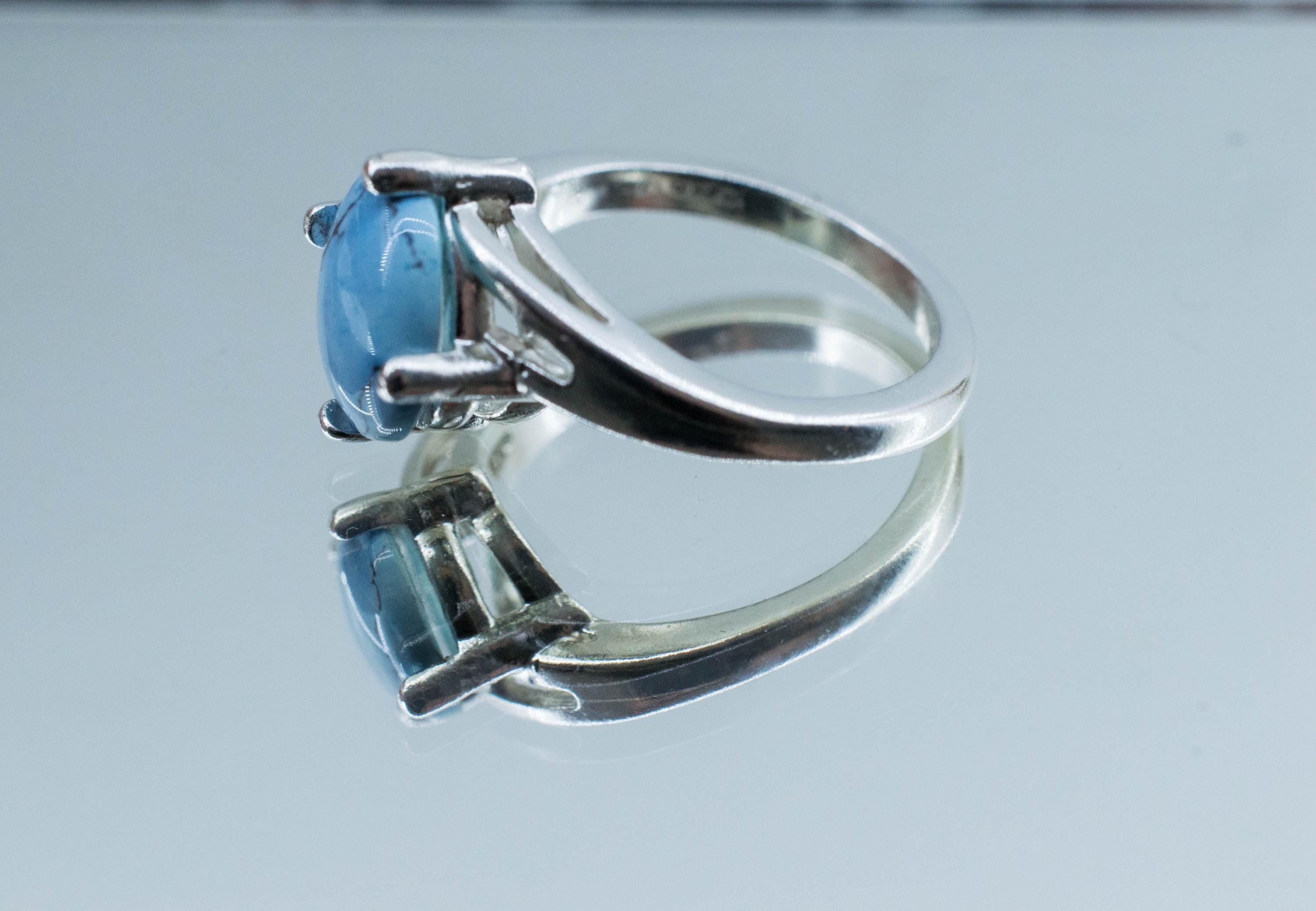Golden Hills Turquoise Ring; Natural Untreated Kazakhstan Turquoise; 1.900cts - Mark Oliver Gems