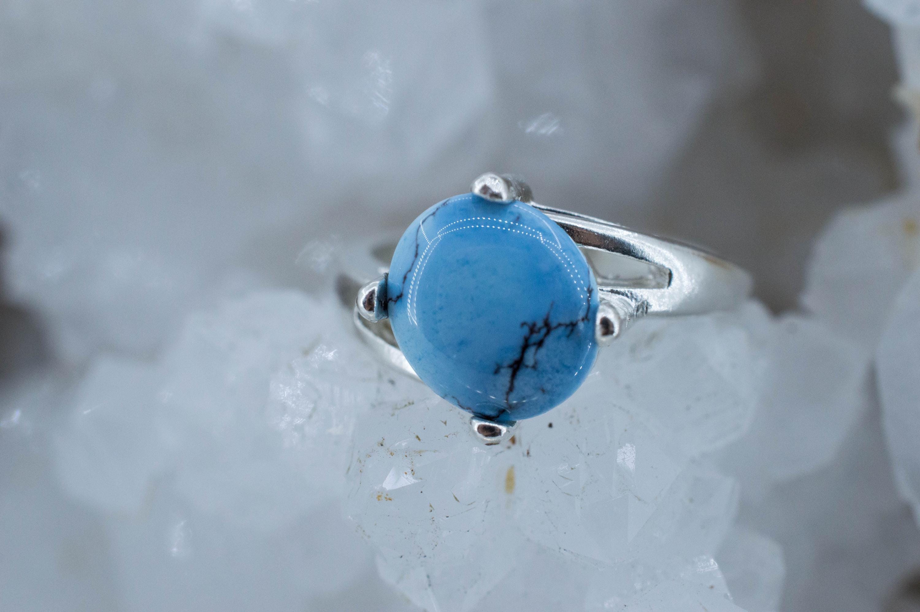 Golden Hills Turquoise Ring; Natural Untreated Kazakhstan Turquoise; 1.900cts - Mark Oliver Gems
