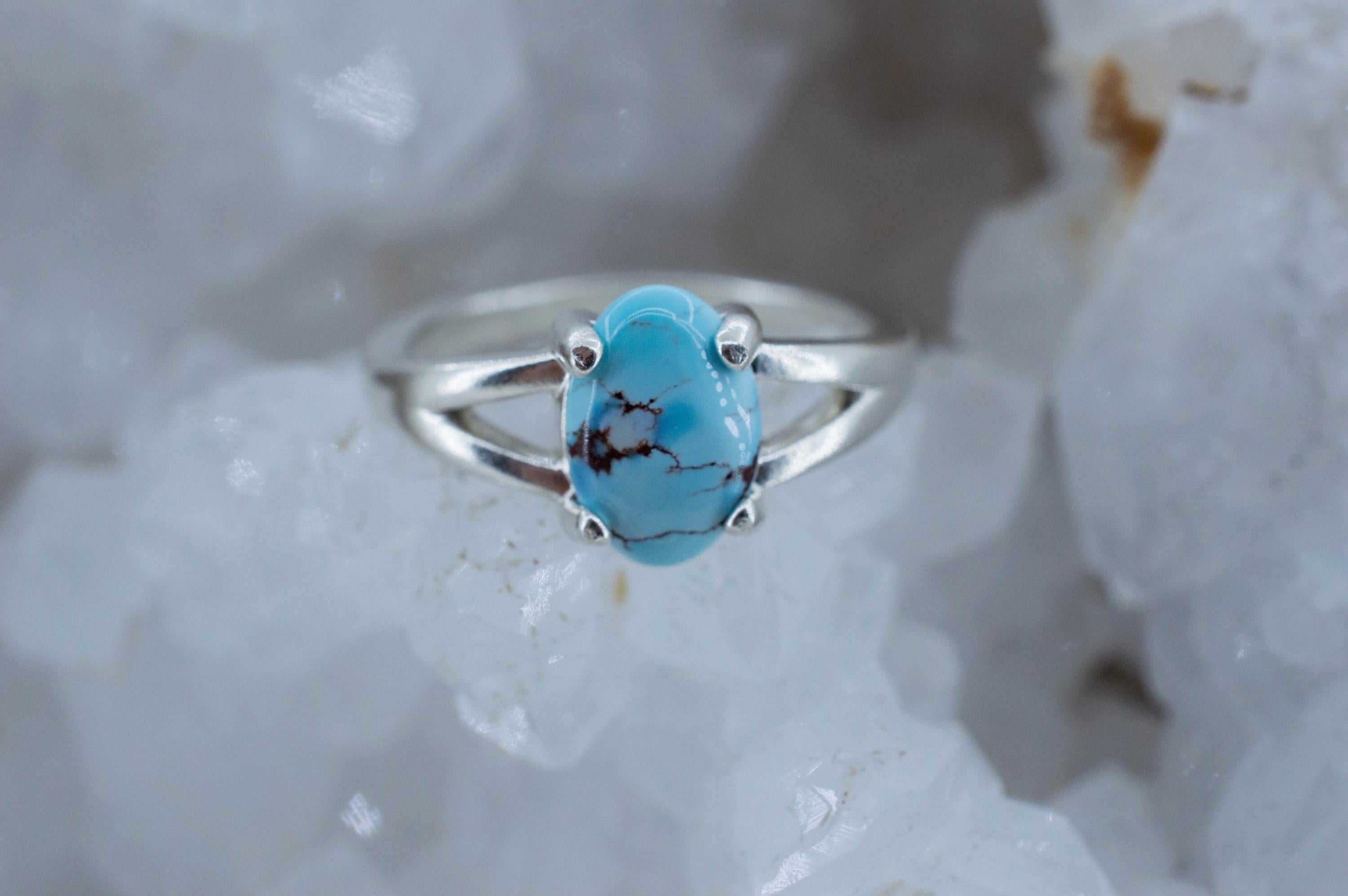 Golden Hills Turquoise Ring; Natural Untreated Kazakhstan Turquoise; 1.140cts - Mark Oliver Gems