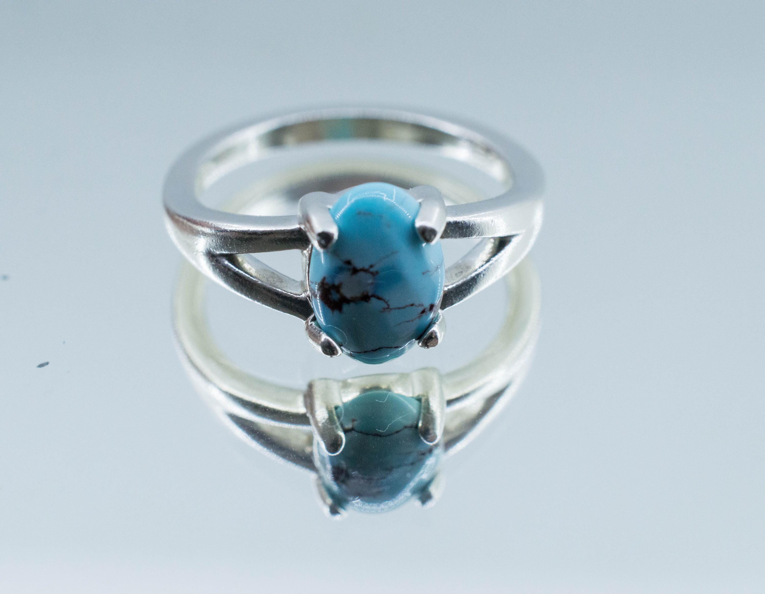 Golden Hills Turquoise Ring; Natural Untreated Kazakhstan Turquoise; 1.140cts - Mark Oliver Gems