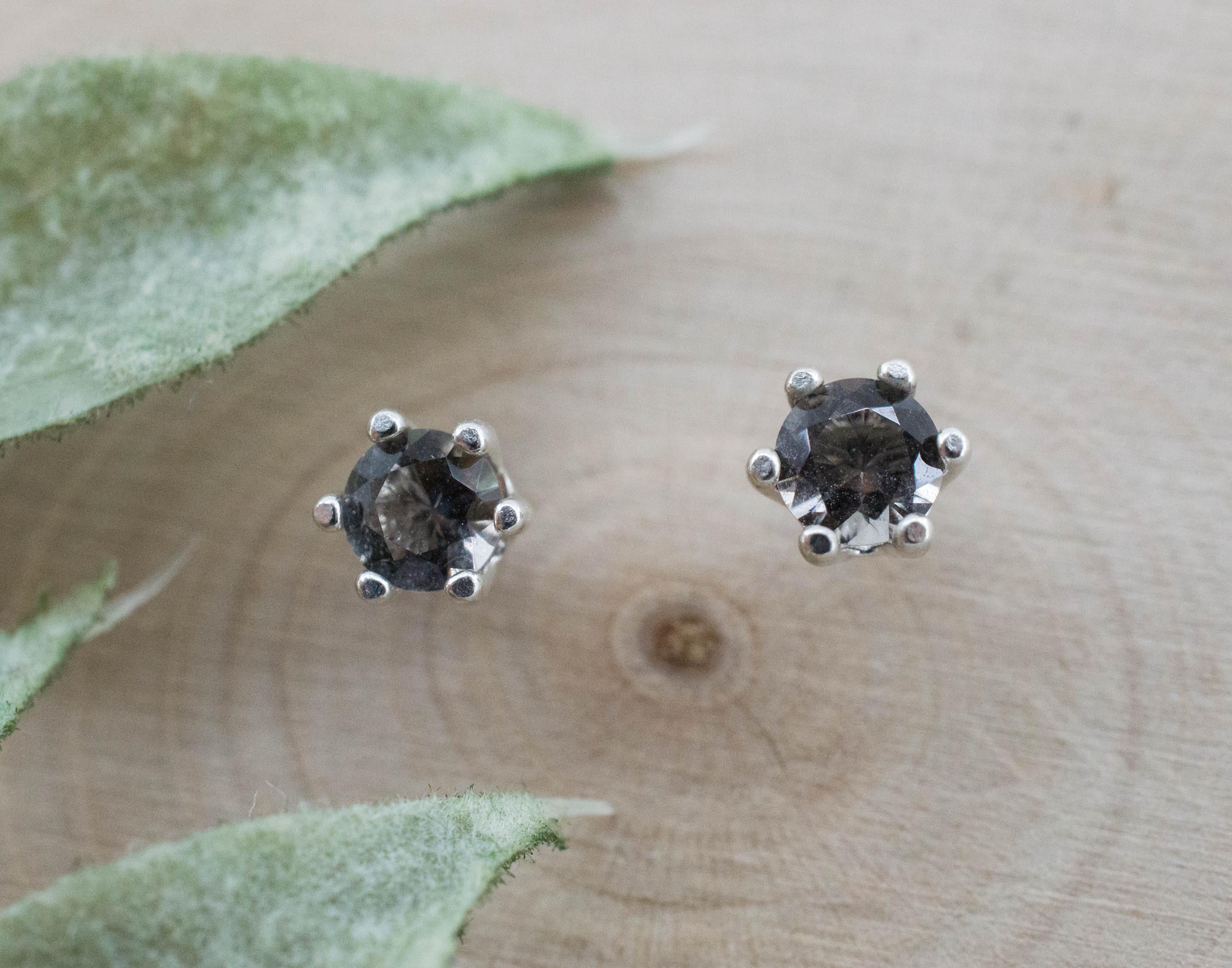 Colombianite Earrings; Natural Untreated Colombia Pseudotektite; 0.355cts - Mark Oliver Gems