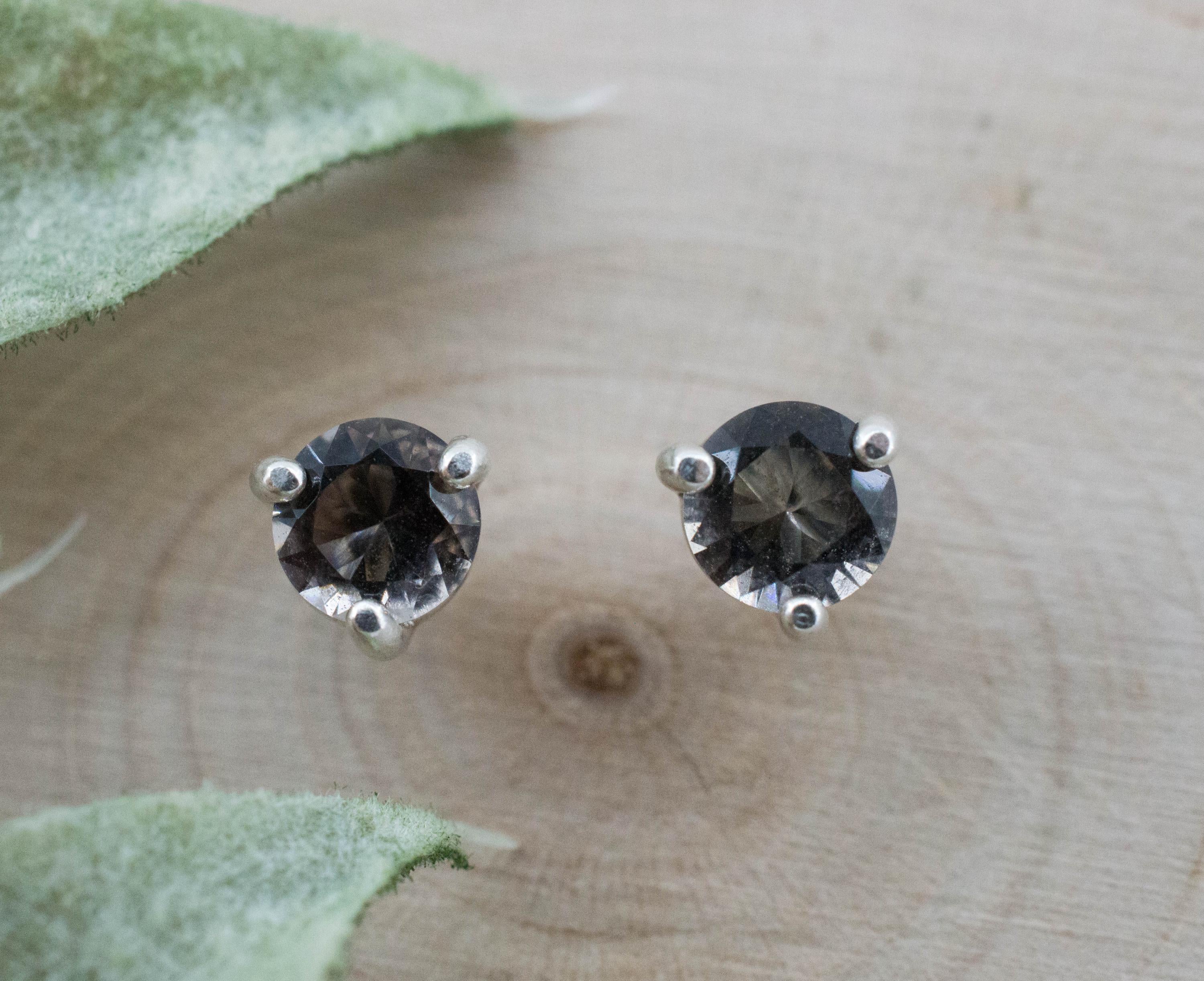 Colombianite Earrings; Natural Untreated Colombia Pseudotektite; 0.645cts - Mark Oliver Gems