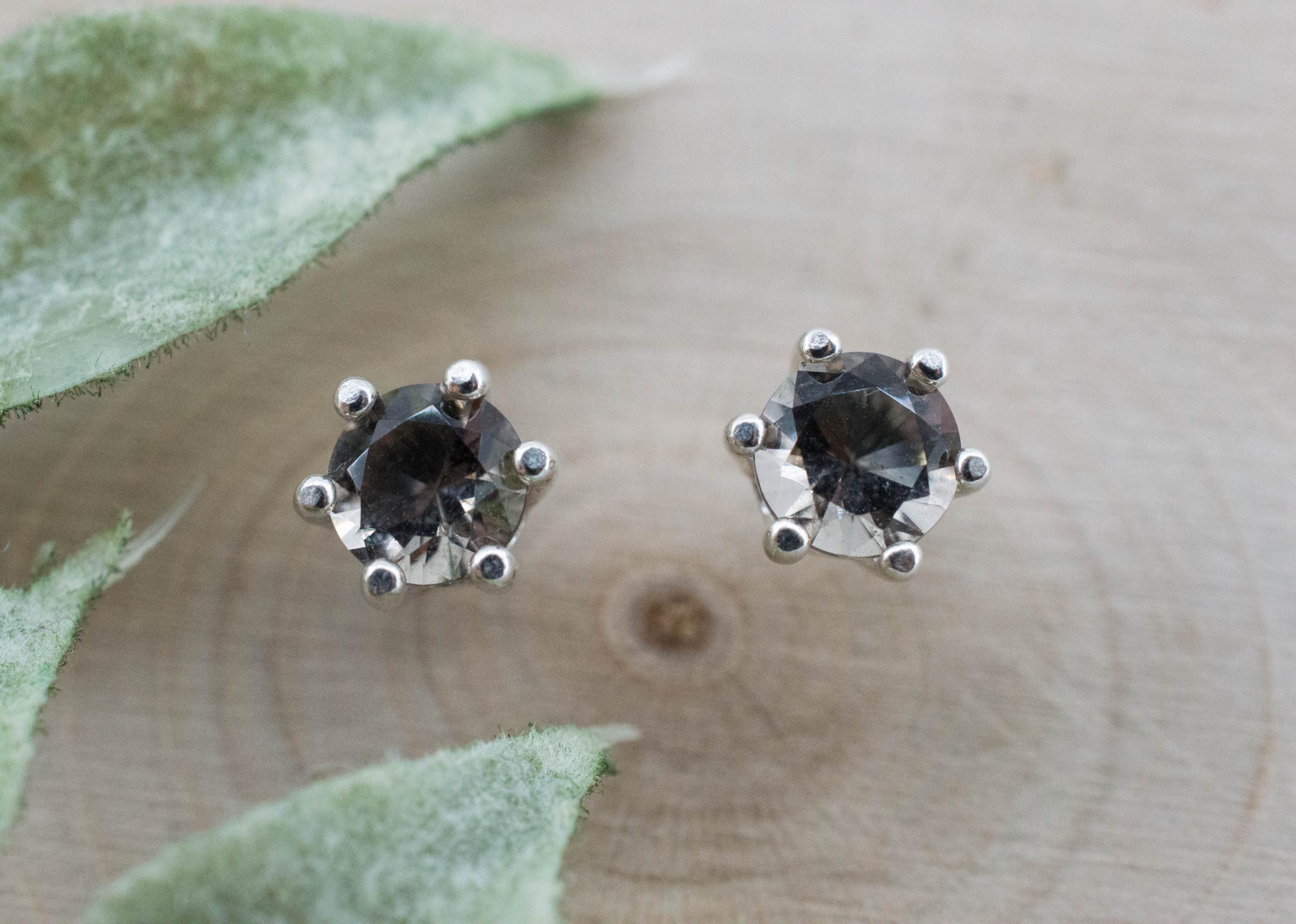 Colombianite Earrings; Natural Untreated Colombia Pseudotektite; 0.725cts - Mark Oliver Gems