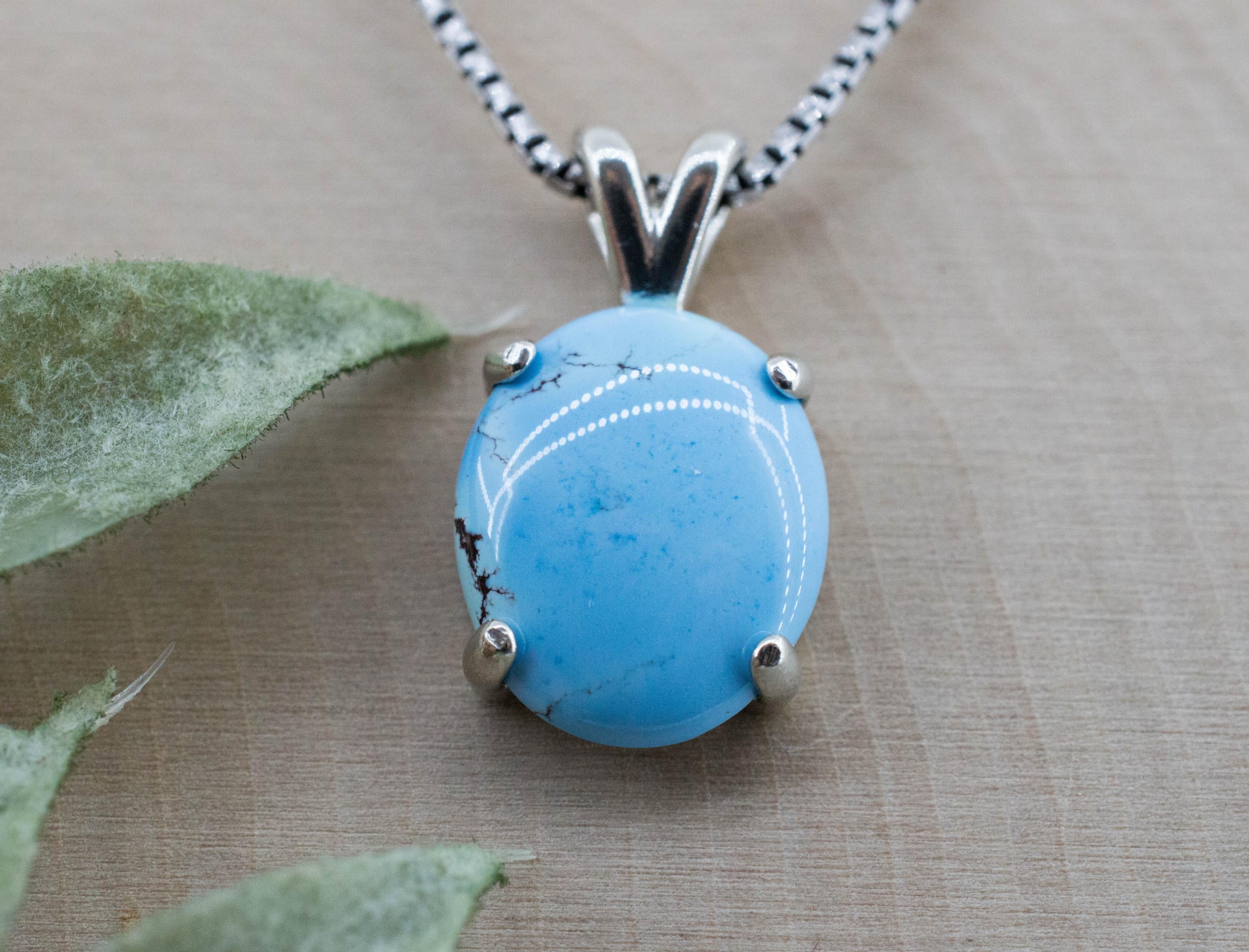 Golden Hills Turquoise Pendant, Natural Untreated Kazakhstan Turquoise; 4.195cts - Mark Oliver Gems