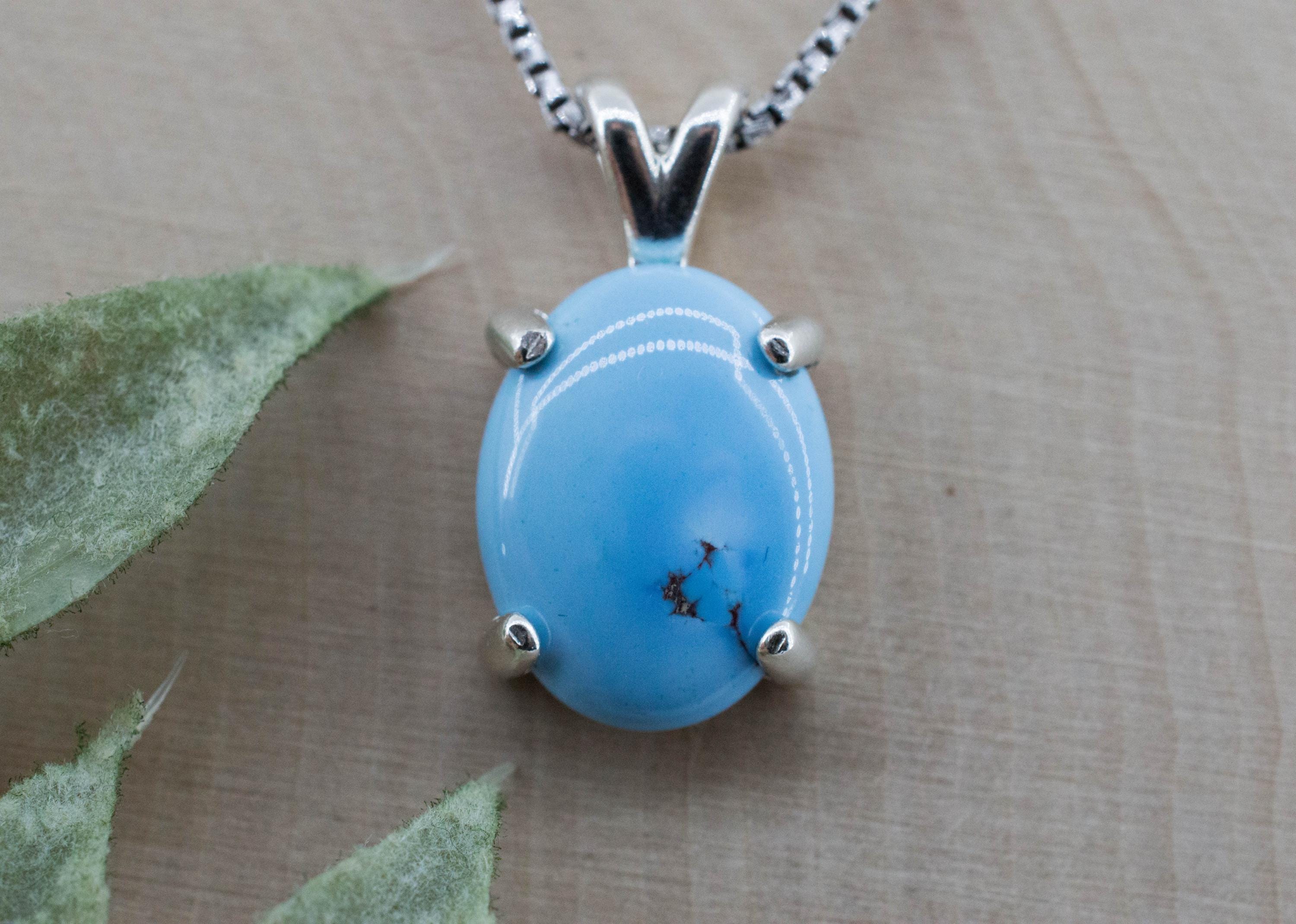 Golden Hills Turquoise Pendant, Natural Untreated Kazakhstan Turquoise; 4.930cts - Mark Oliver Gems