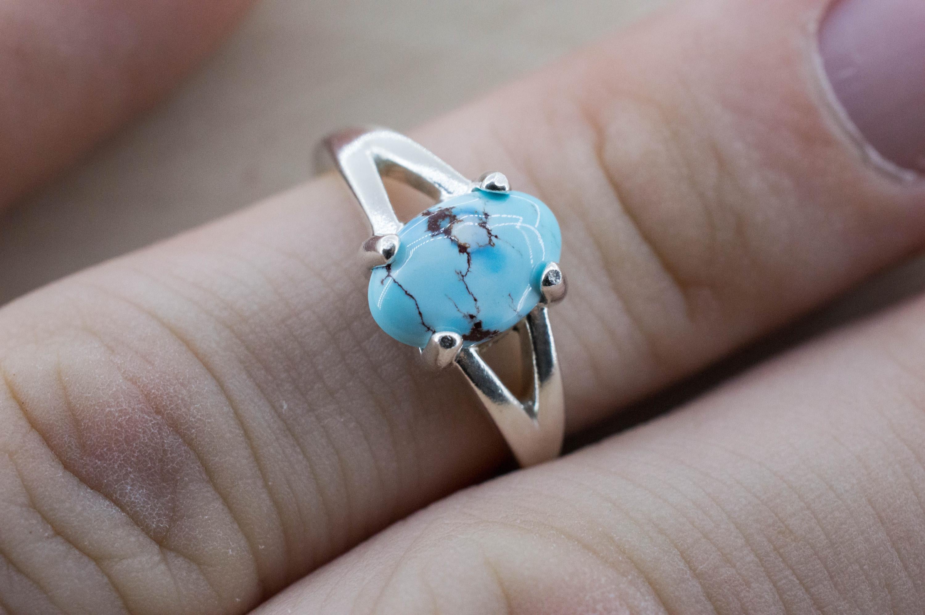 Golden Hills Turquoise Ring; Natural Untreated Kazakhstan Turquoise; 1.140cts - Mark Oliver Gems