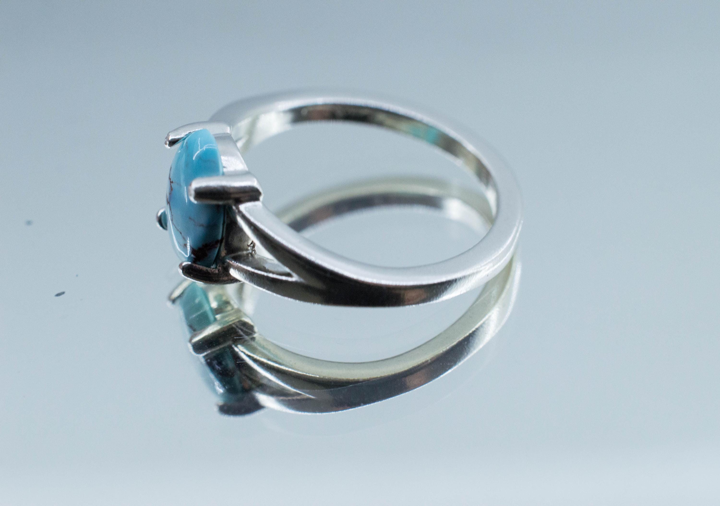 Golden Hills Turquoise Ring; Natural Untreated Kazakhstan Turquoise; 1.140cts - Mark Oliver Gems