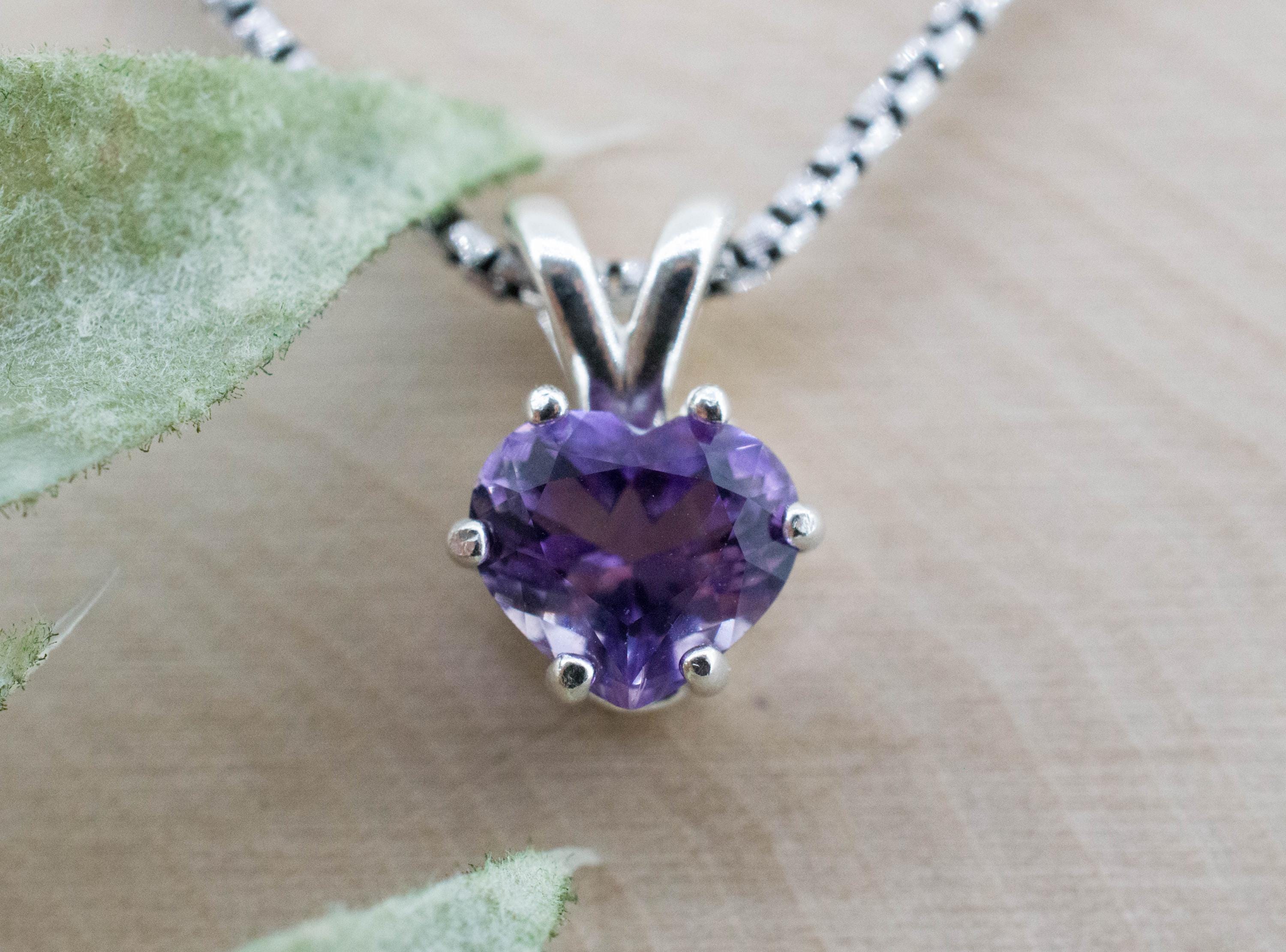 Amethyst Pendant, Natural Untreated Brazil Amethyst; 1.105cts - Mark Oliver Gems