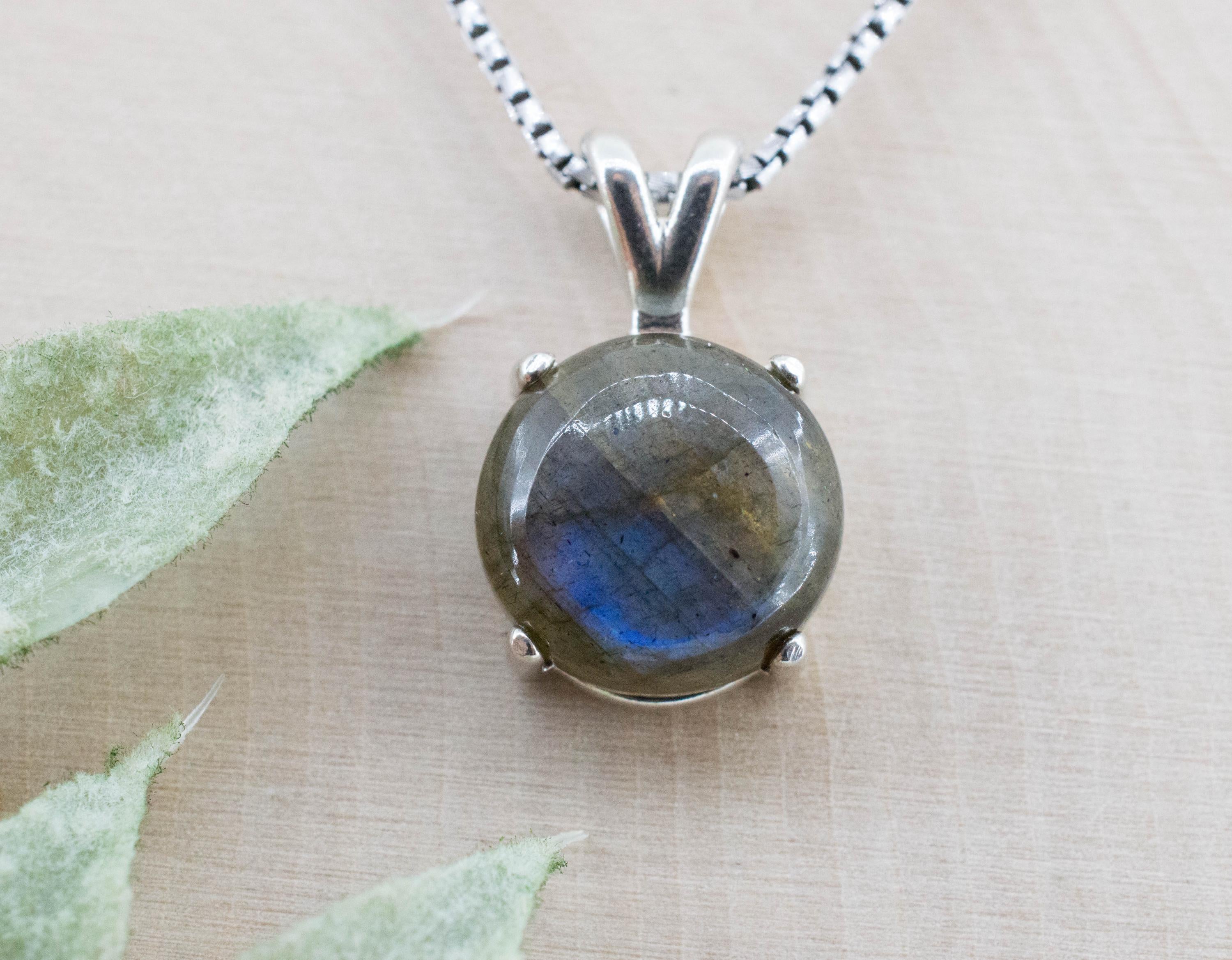 Labradorite Pendant; Natural Untreated Madagascar Labradorite; 7.450cts - Mark Oliver Gems