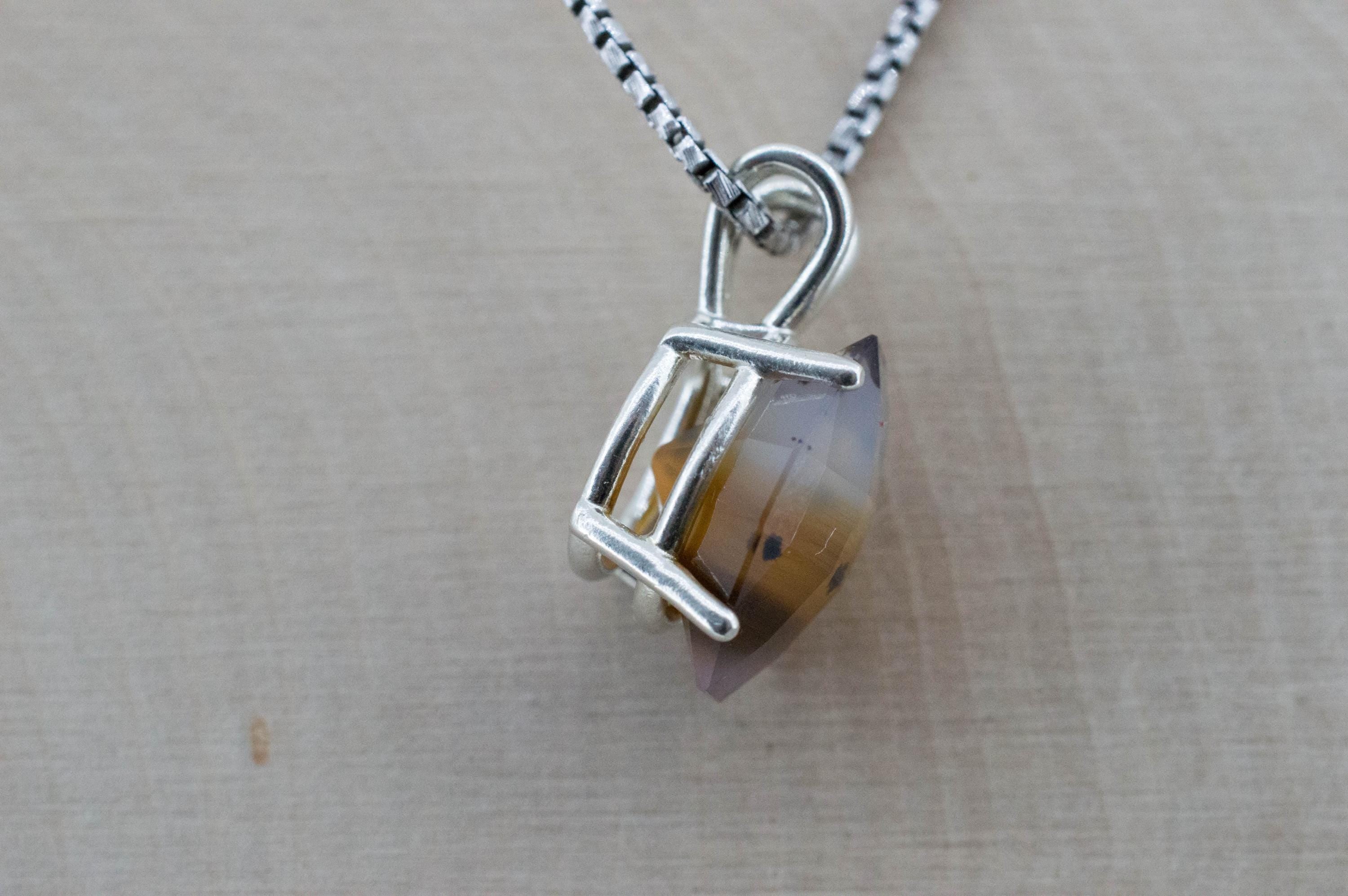 Montana Agate Pendant, Natural Untreated USA Moss Agate; 5.210cts - Mark Oliver Gems