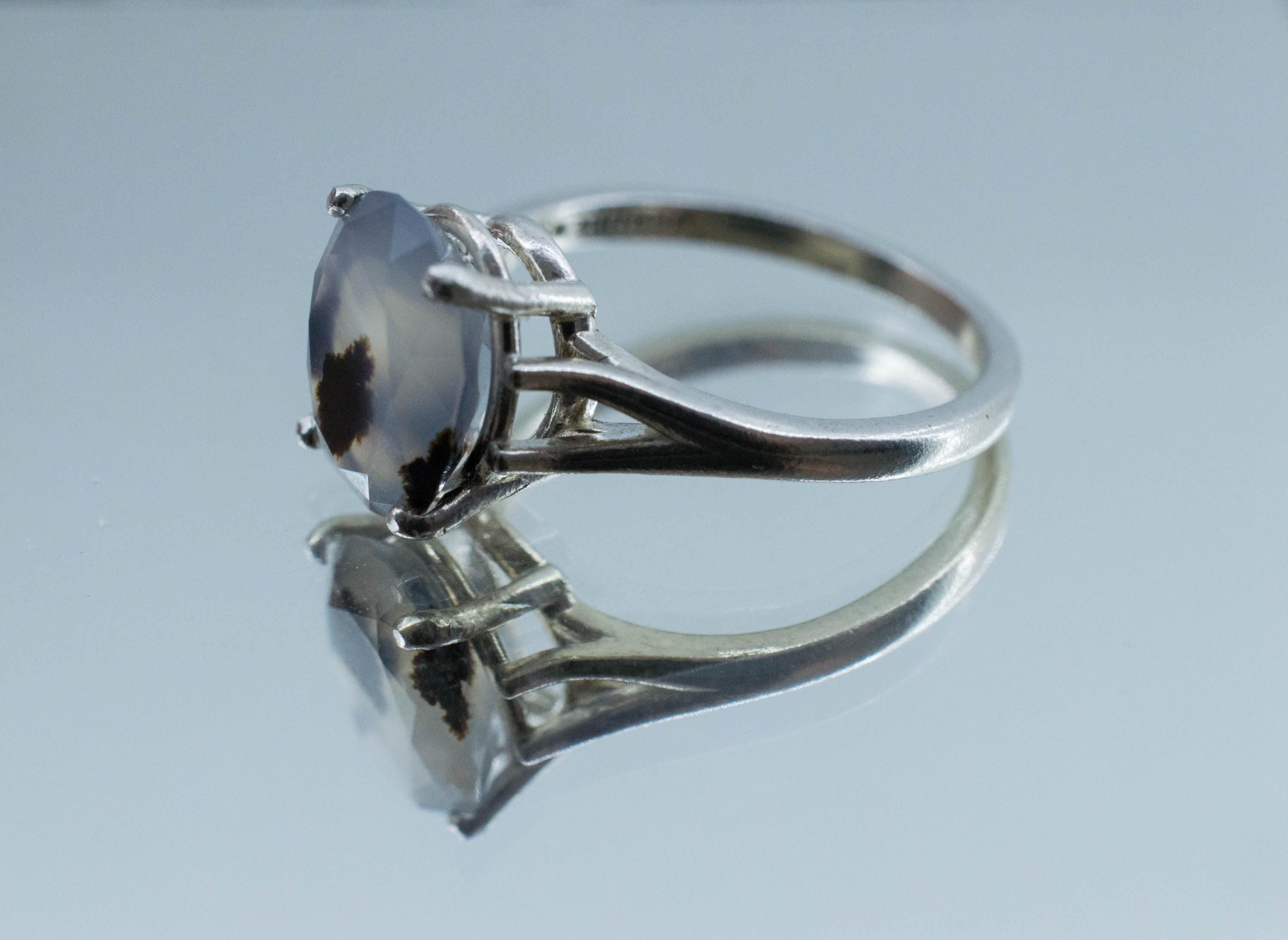 Montana Moss Agate Ring; Genuine Untreated USA Agate; 3.015cts - Mark Oliver Gems