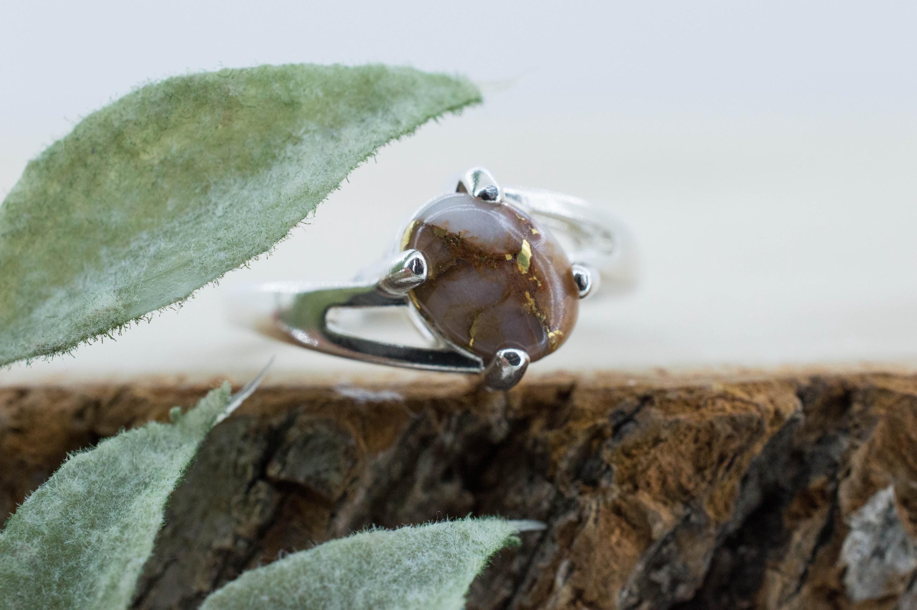 Gold Included Quartz Ring; Natural Untreated Australia Gold Quartz; 2.195cts - Mark Oliver Gems