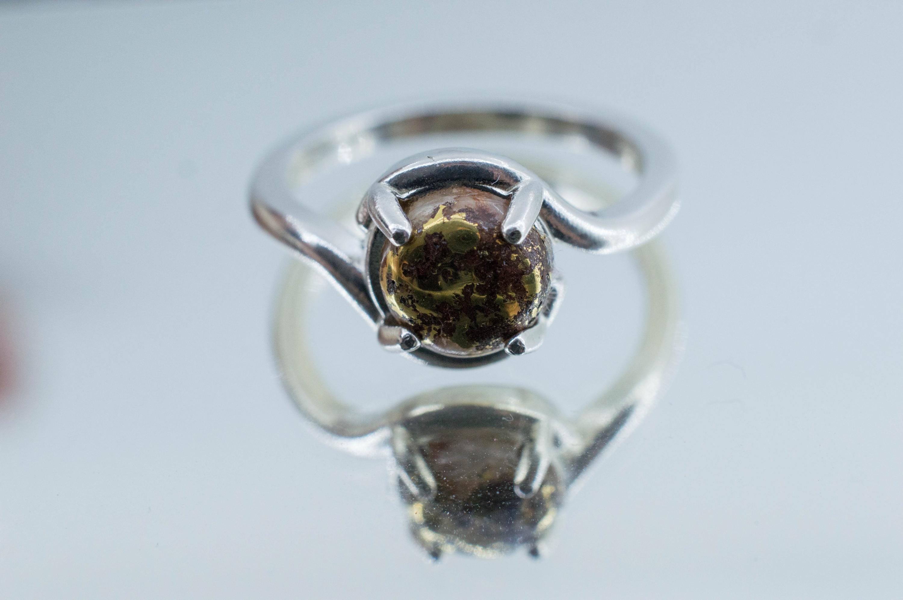 Gold Included Quartz Ring; Natural Untreated Australia Gold Quartz; 2.240cts - Mark Oliver Gems