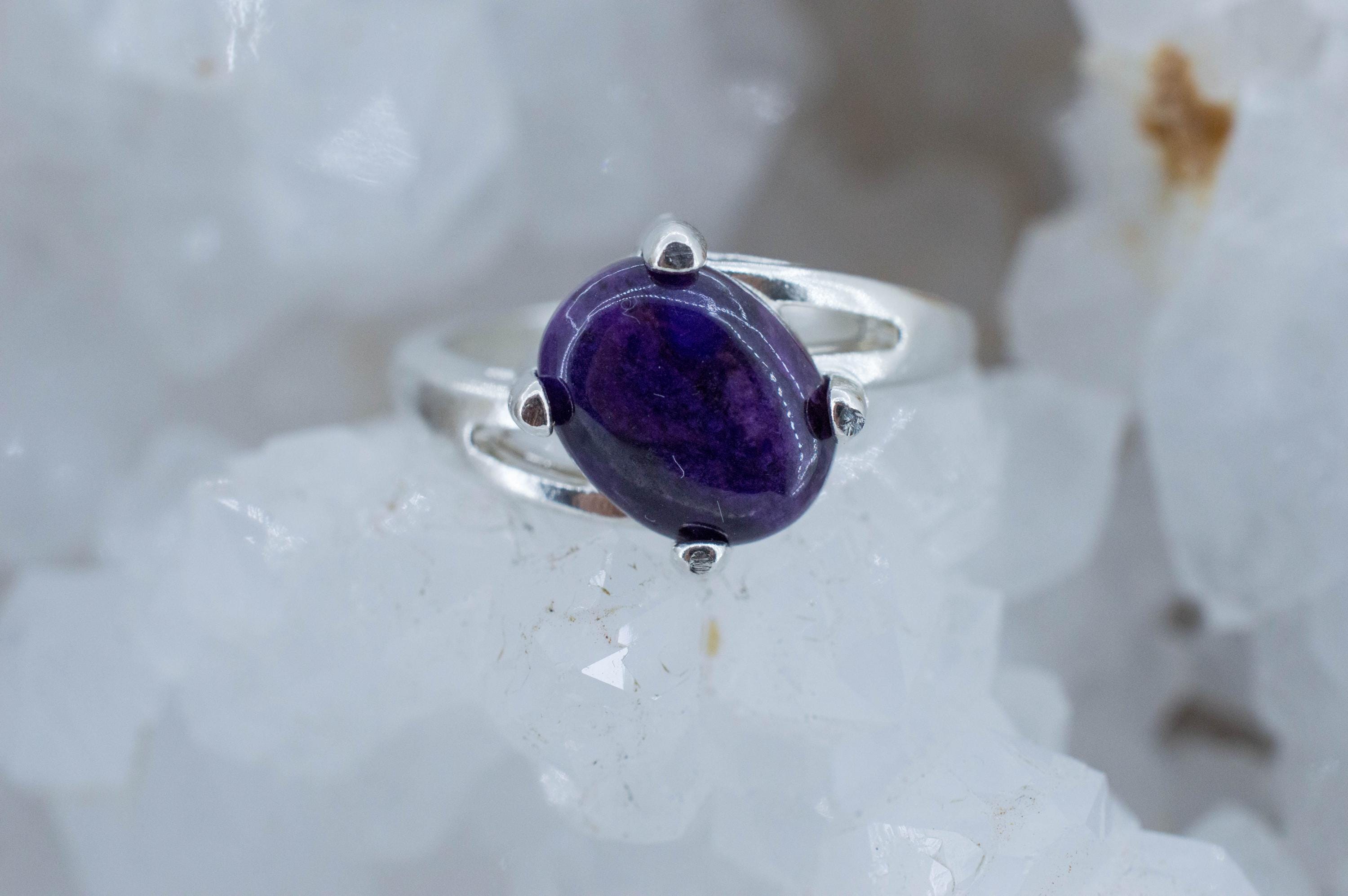 Sugilite Ring, Natural Untreated South African Gem Sugilite; 2.280cts - Mark Oliver Gems