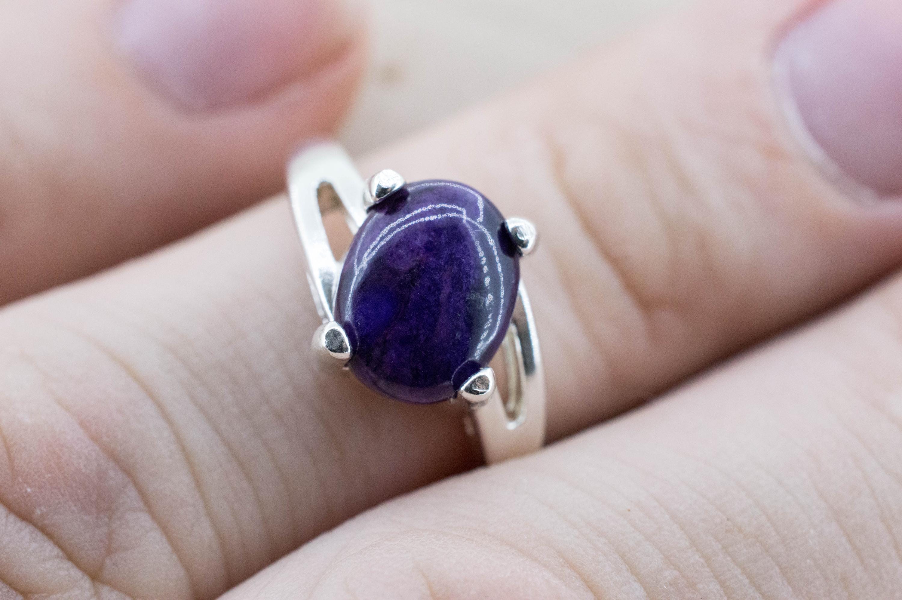 Sugilite Ring, Natural Untreated South African Gem Sugilite; 2.280cts - Mark Oliver Gems