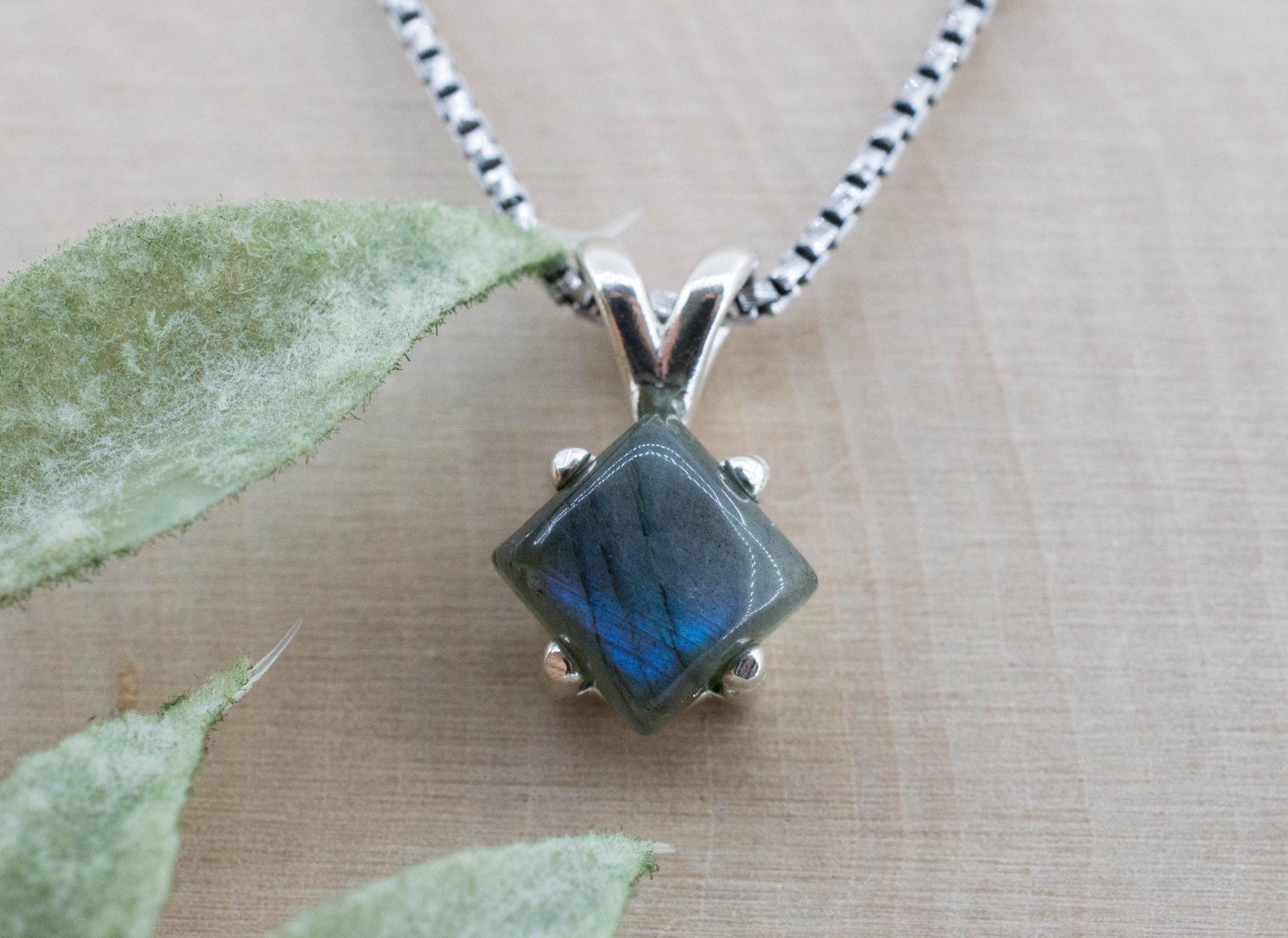 Labradorite Pendant; Natural Untreated Madagascar Labradorite; 2.680cts - Mark Oliver Gems