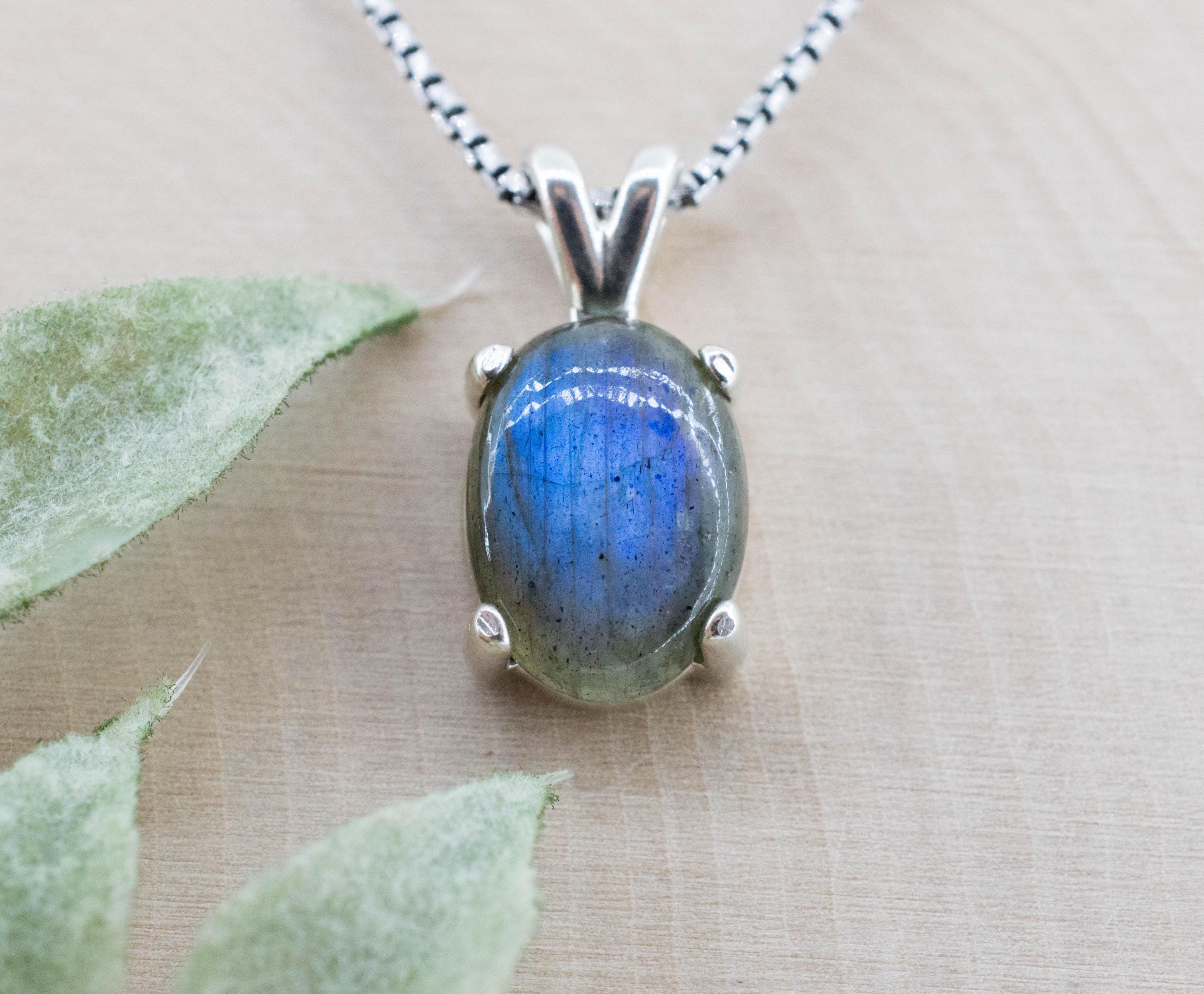 Labradorite Pendant; Natural Untreated Madagascar Labradorite; 4.590cts - Mark Oliver Gems