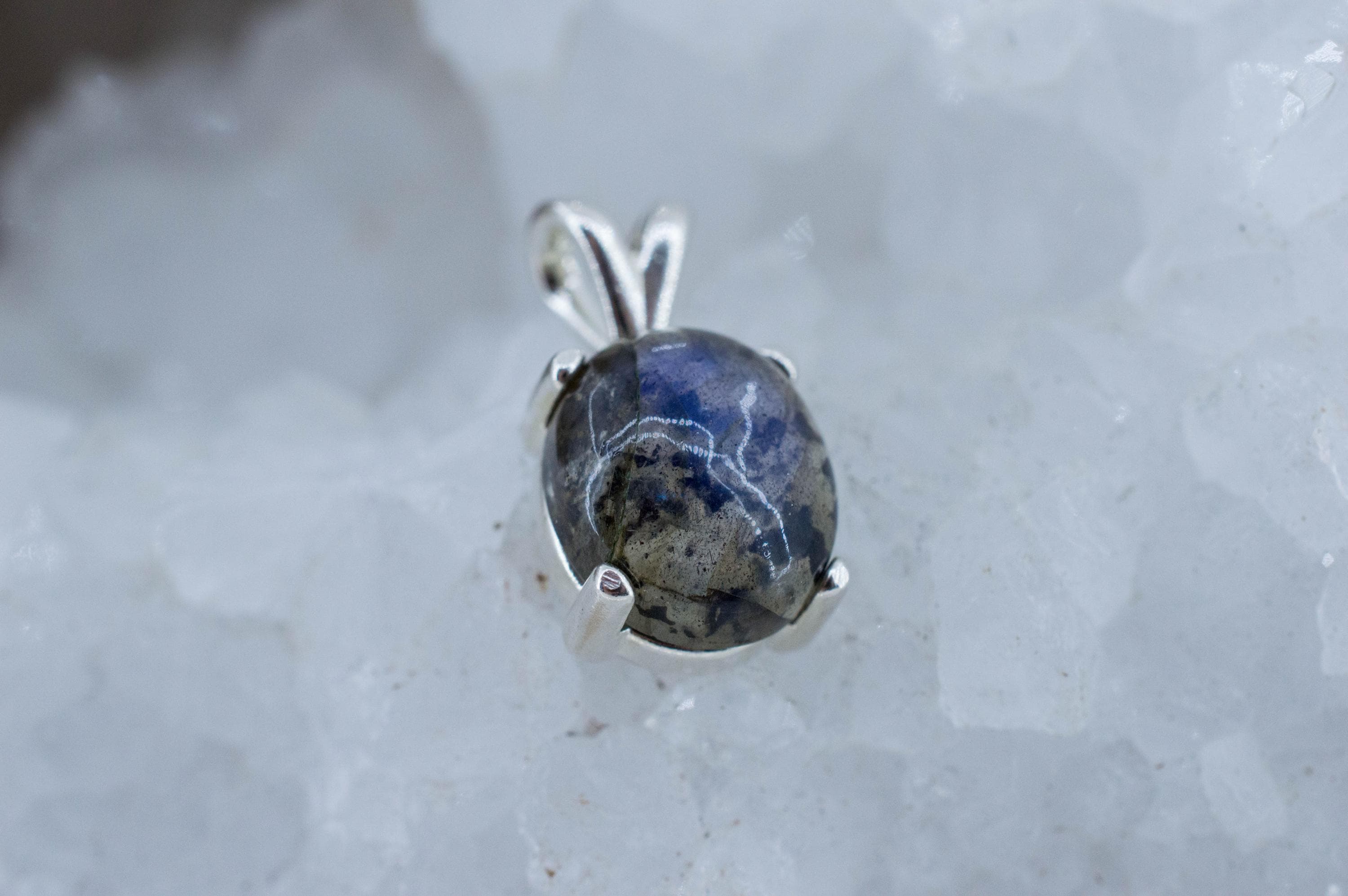 Labradorite Pendant; Natural Untreated Madagascar Labradorite; 5.380cts - Mark Oliver Gems