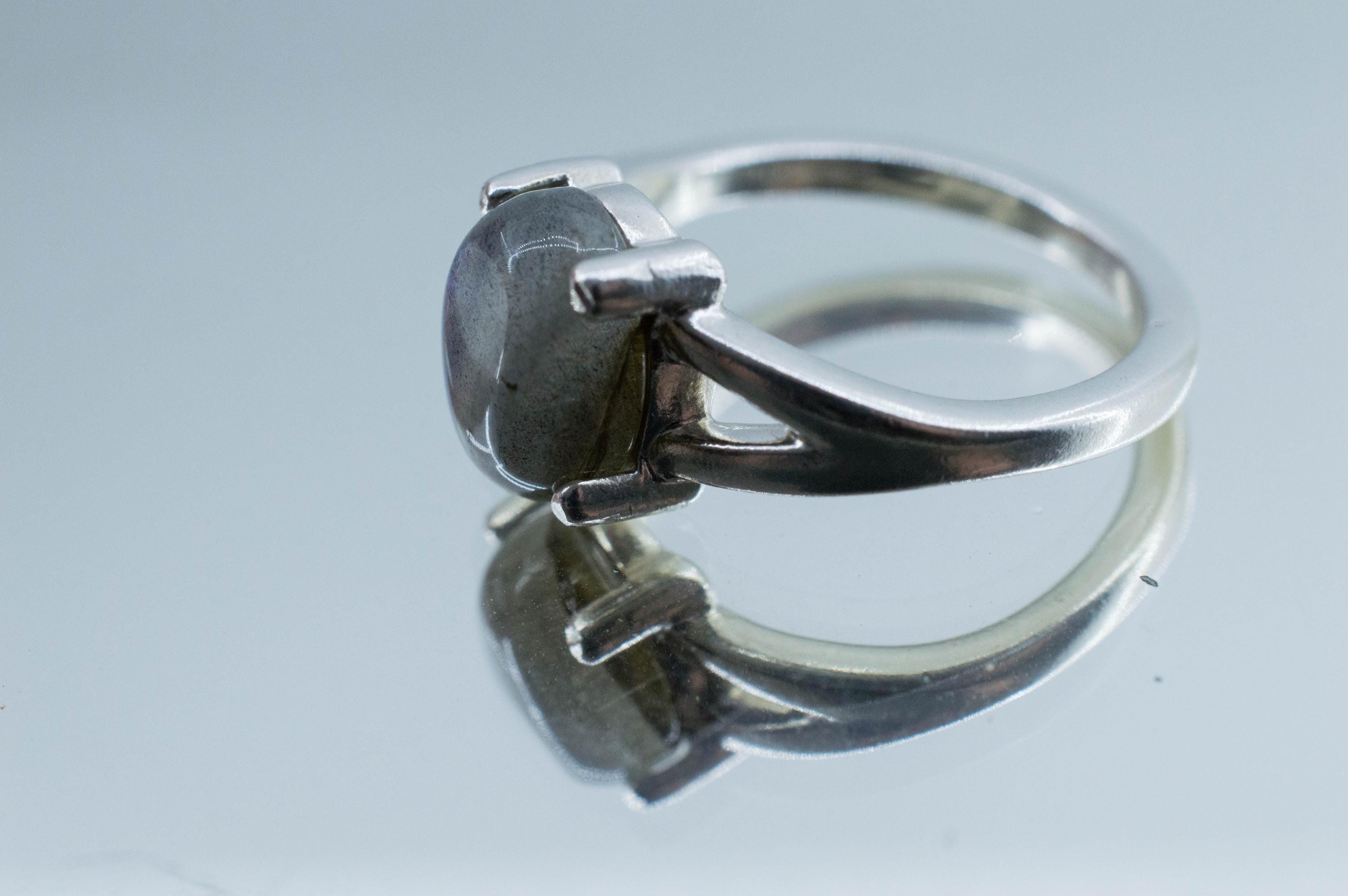 Labradorite Ring, Natural Untreated Madagascar Labradorite; 3.055cts - Mark Oliver Gems