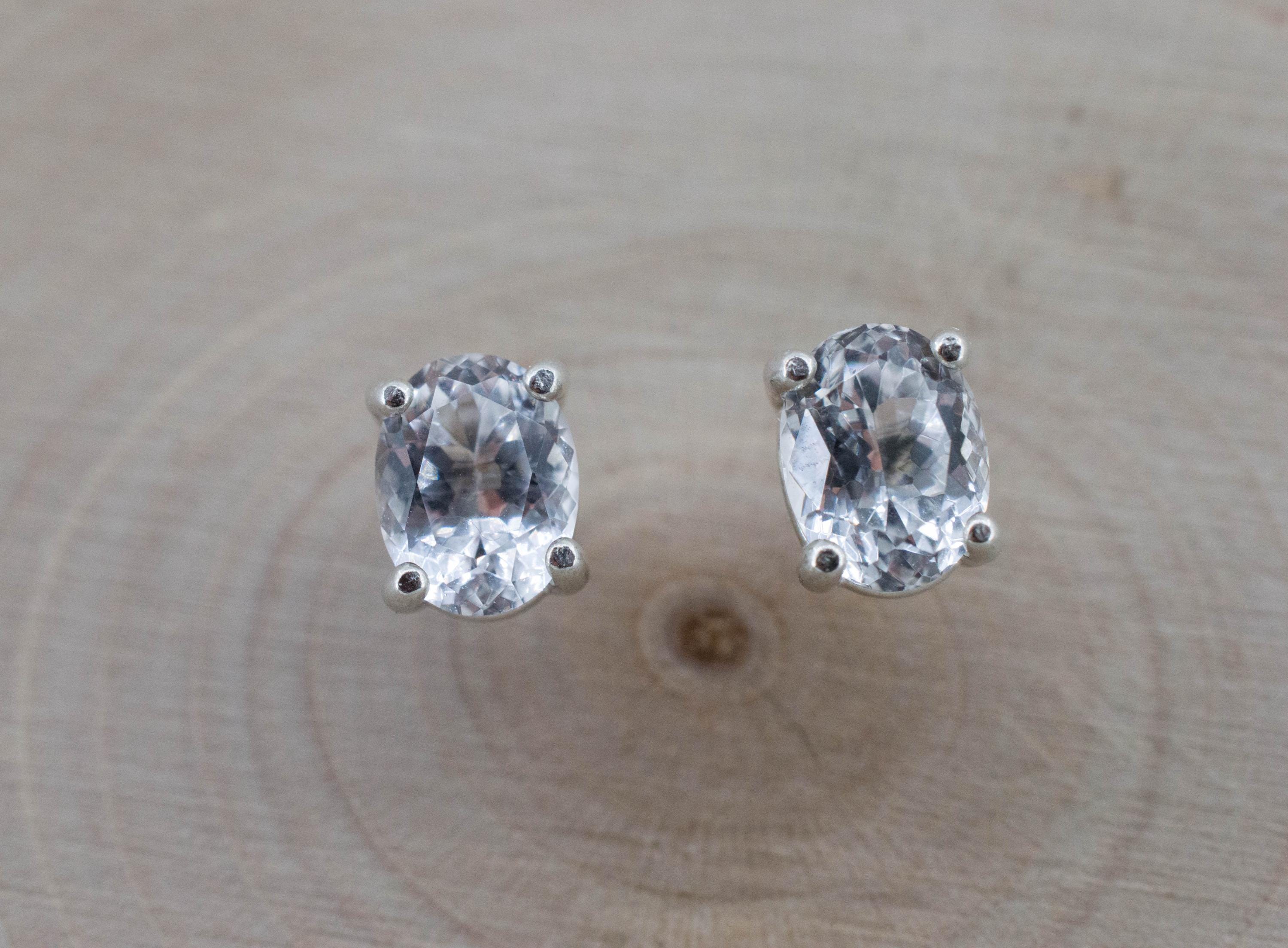 Phenakite Earrings; Natural Untreated Ukraine Phenakite; 1.500cts - Mark Oliver Gems
