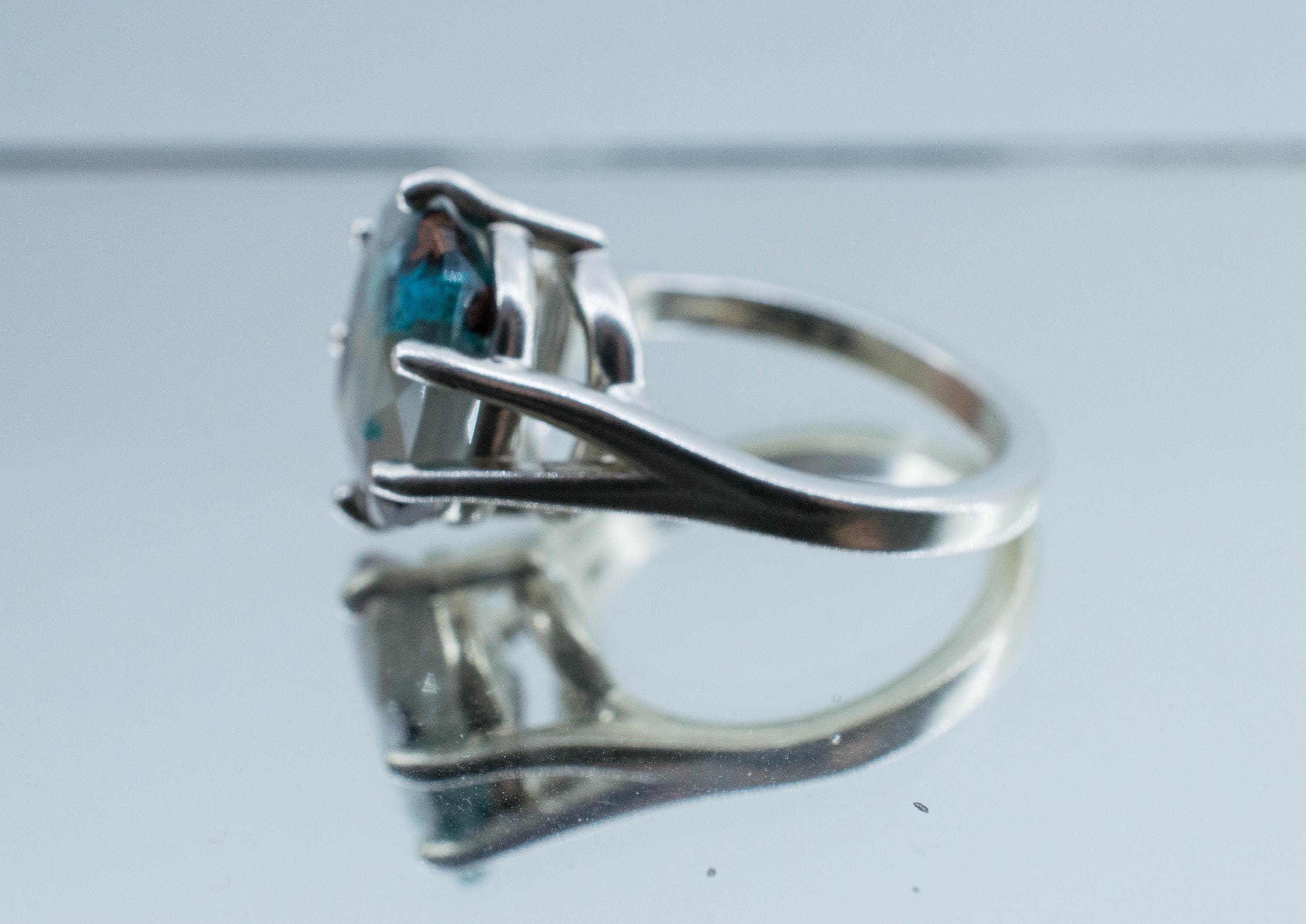 Aquadite™ Ring; Natural Untreated Indonesia Copper Chalcedony; 6.400cts - Mark Oliver Gems