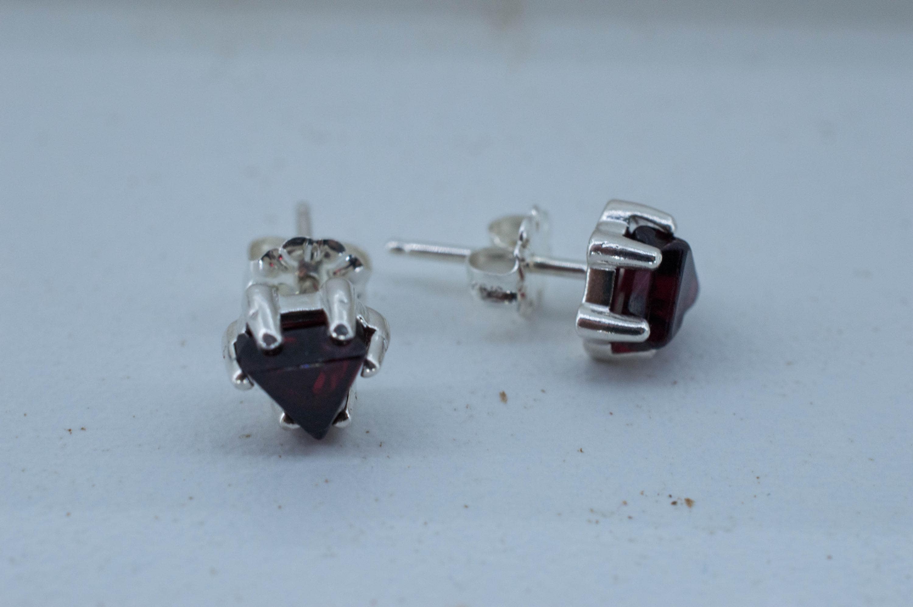 Red Spinel Earrings; Natural Untreated Burma Spinel; 1.575cts - Mark Oliver Gems