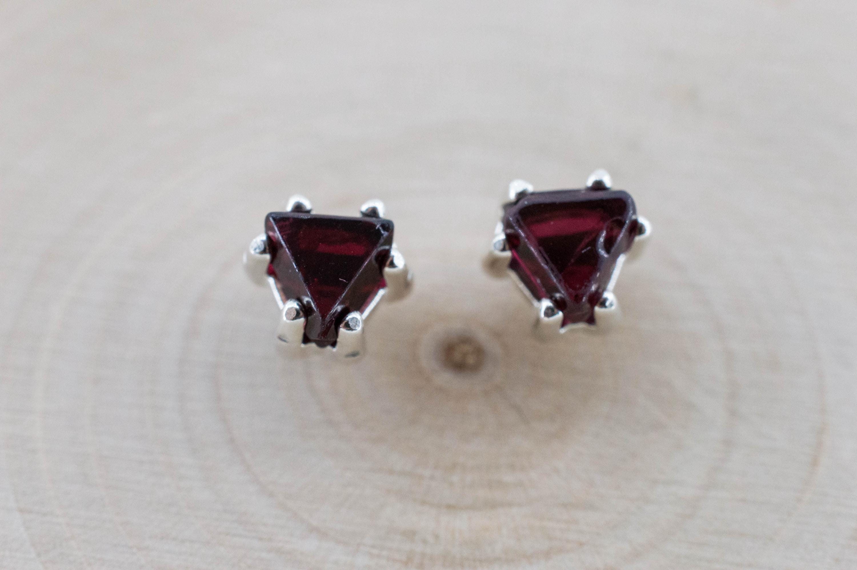 Red Spinel Earrings; Natural Untreated Burma Spinel; 1.575cts - Mark Oliver Gems