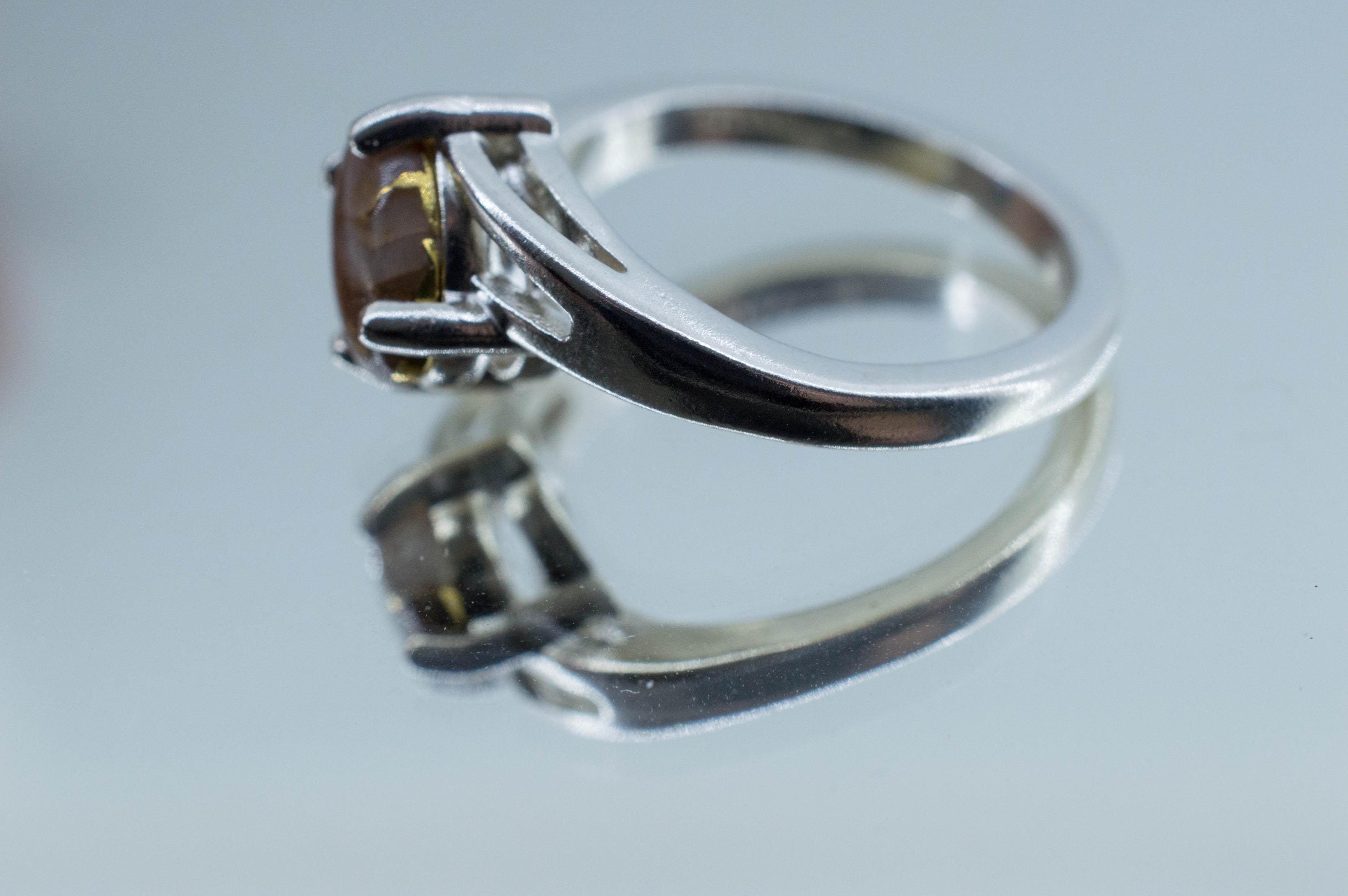 Gold Included Quartz Ring; Natural Untreated Australia Gold Quartz; 2.195cts - Mark Oliver Gems