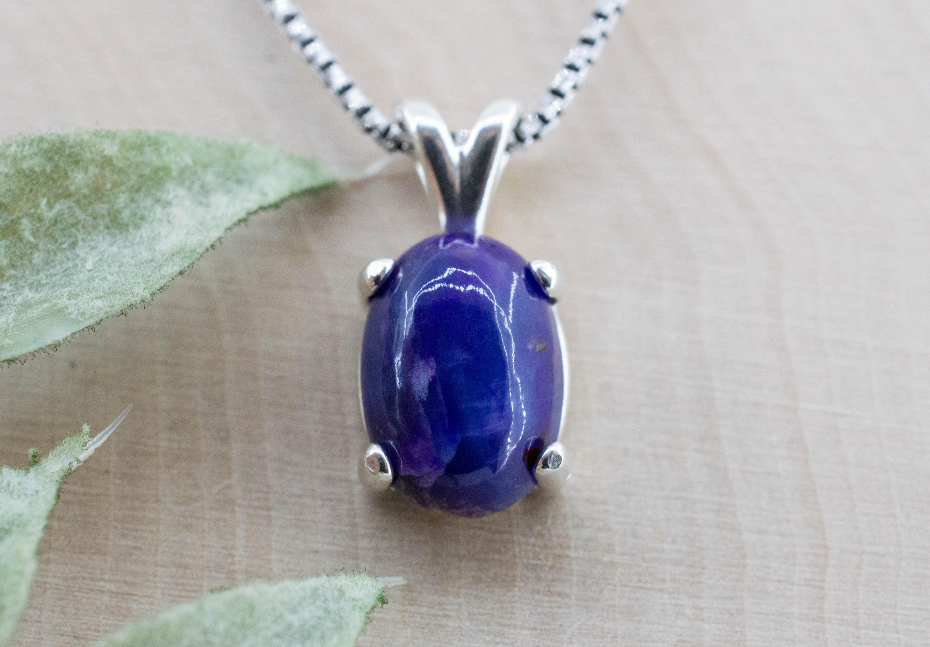 Sugilite Pendant; Natural Untreated South African Sugilite; 4.510cts - Mark Oliver Gems