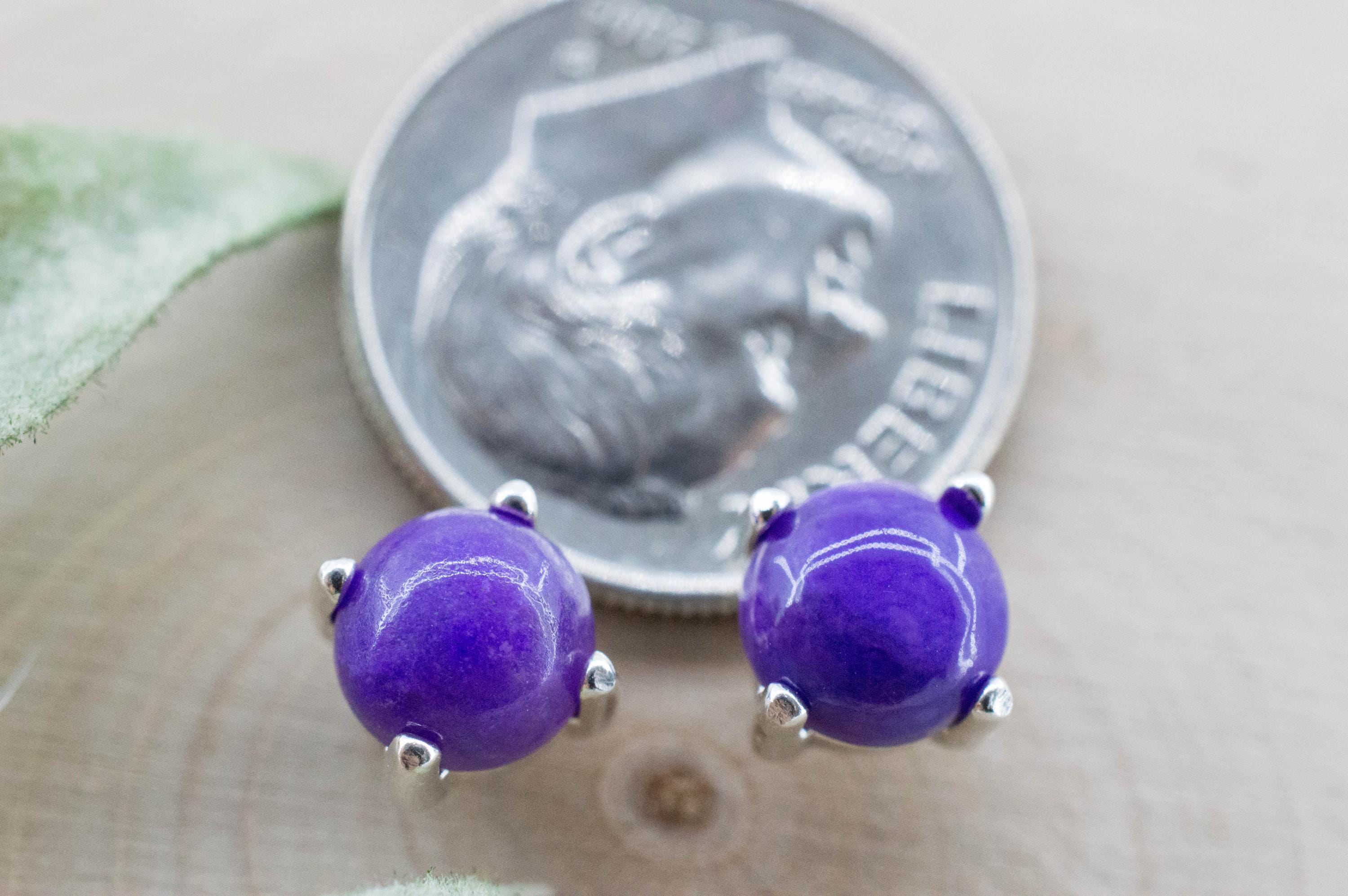 Sugilite Earrings; Natural Untreated South African Sugilite; 2.025cts - Mark Oliver Gems