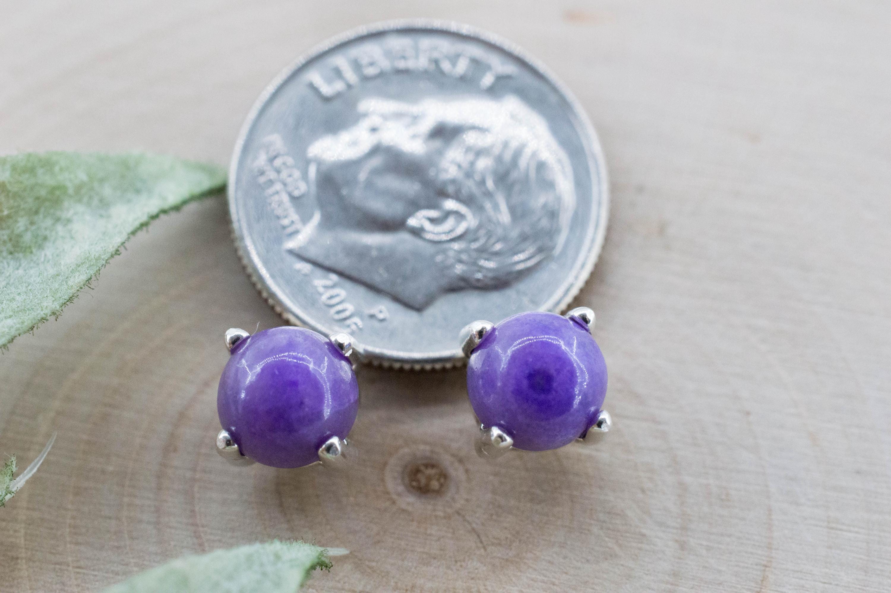 Sugilite Earrings; Natural Untreated South African Sugilite; 2.140cts - Mark Oliver Gems