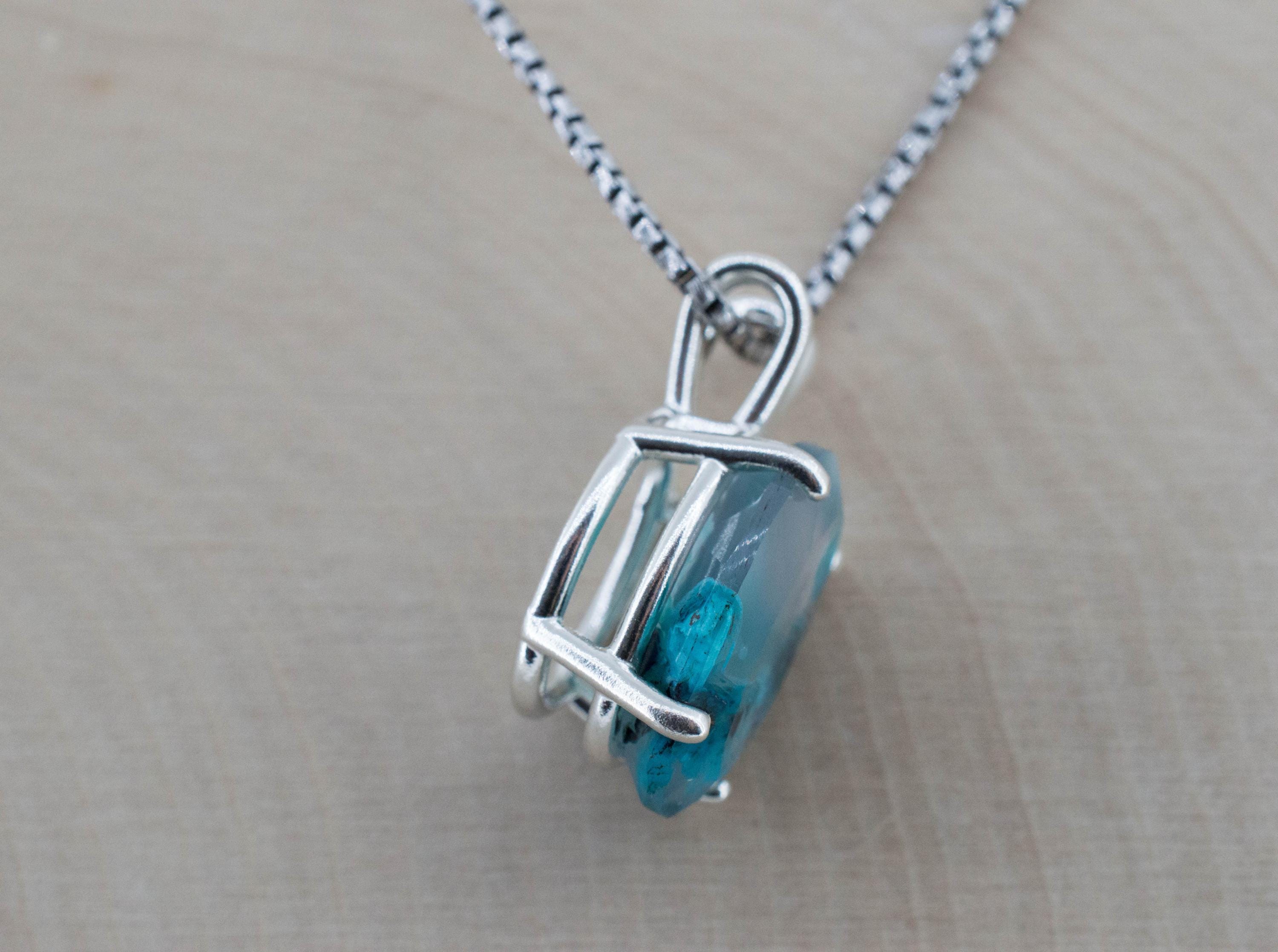 Aquadite™ Pendant; Natural Untreated Indonesia Copper Chalcedony; 7.795cts - Mark Oliver Gems