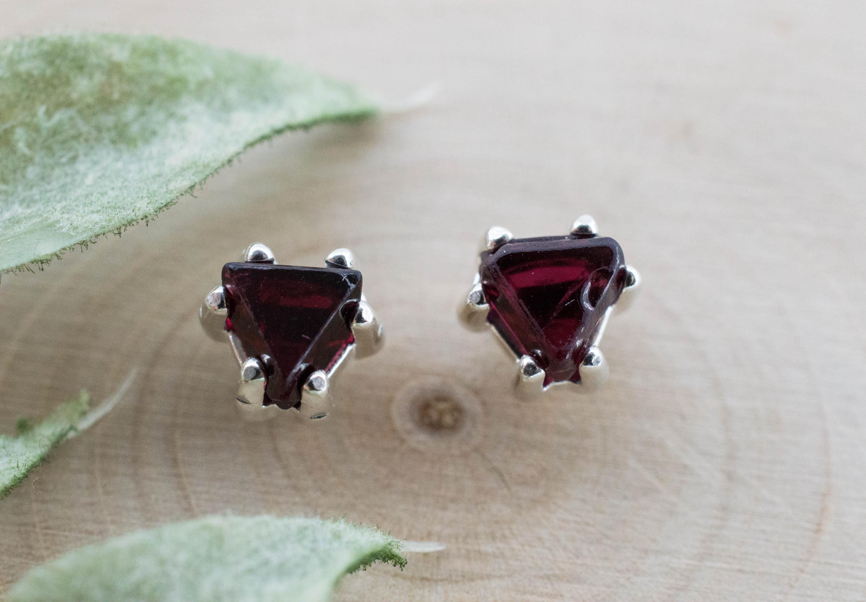 Red Spinel Earrings; Natural Untreated Burma Spinel; 1.575cts - Mark Oliver Gems