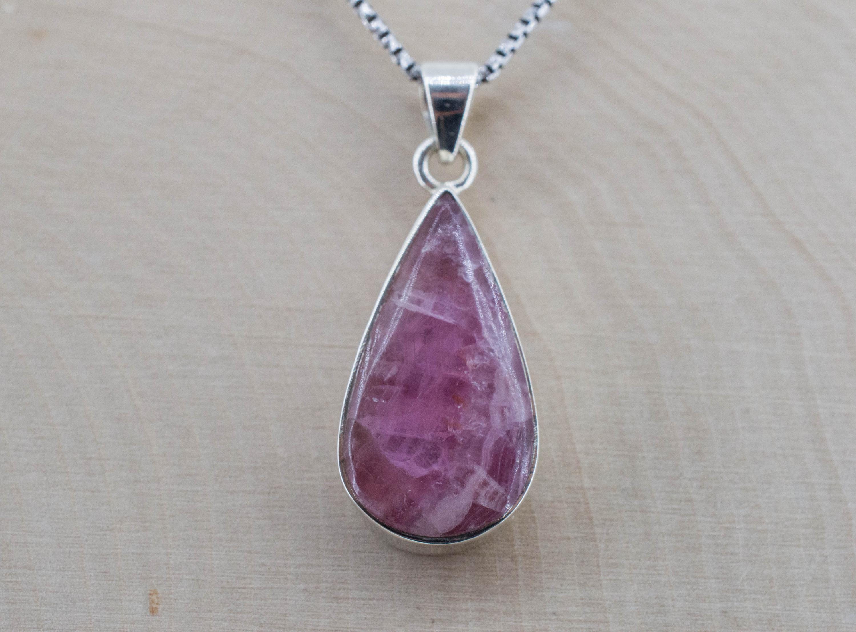 Cobalt Calcite Pendant, Natural and Untreated Congo Cobalto Calcite; 8.195cts - Mark Oliver Gems
